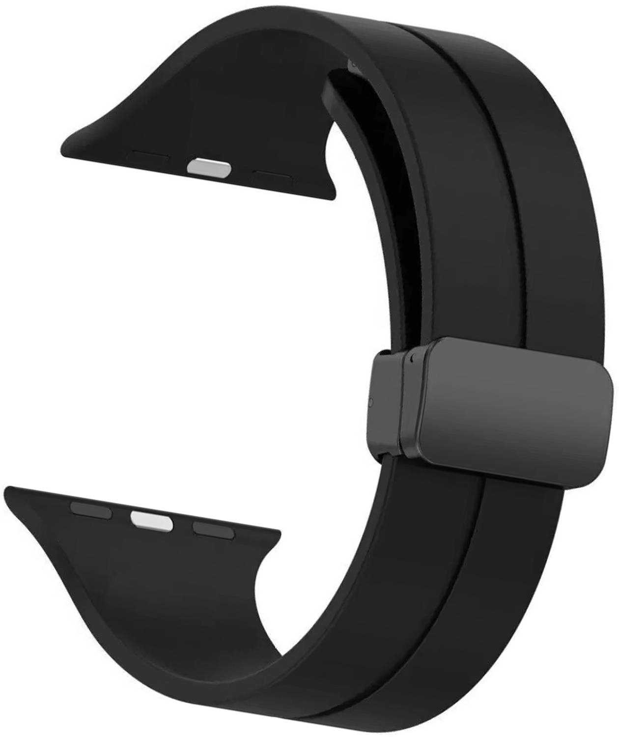 Flipkart SmartBuy Soft Silicon Magnetic Closure Belt for iWatch Series 8/7/6/5/4/SE (42/44/45mm) [Watch NOT Included] Smart Watch Strap