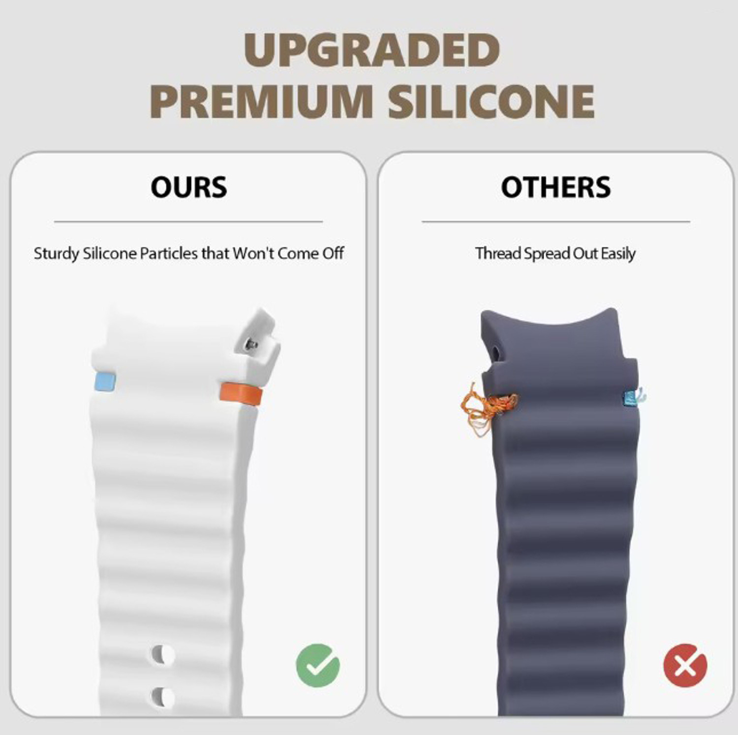 Image of Zapper Silicone Strap for Galaxy Watch 8 / Watch 8 Classic (Upgraded Silicone Color Points) Smart Watch Strap