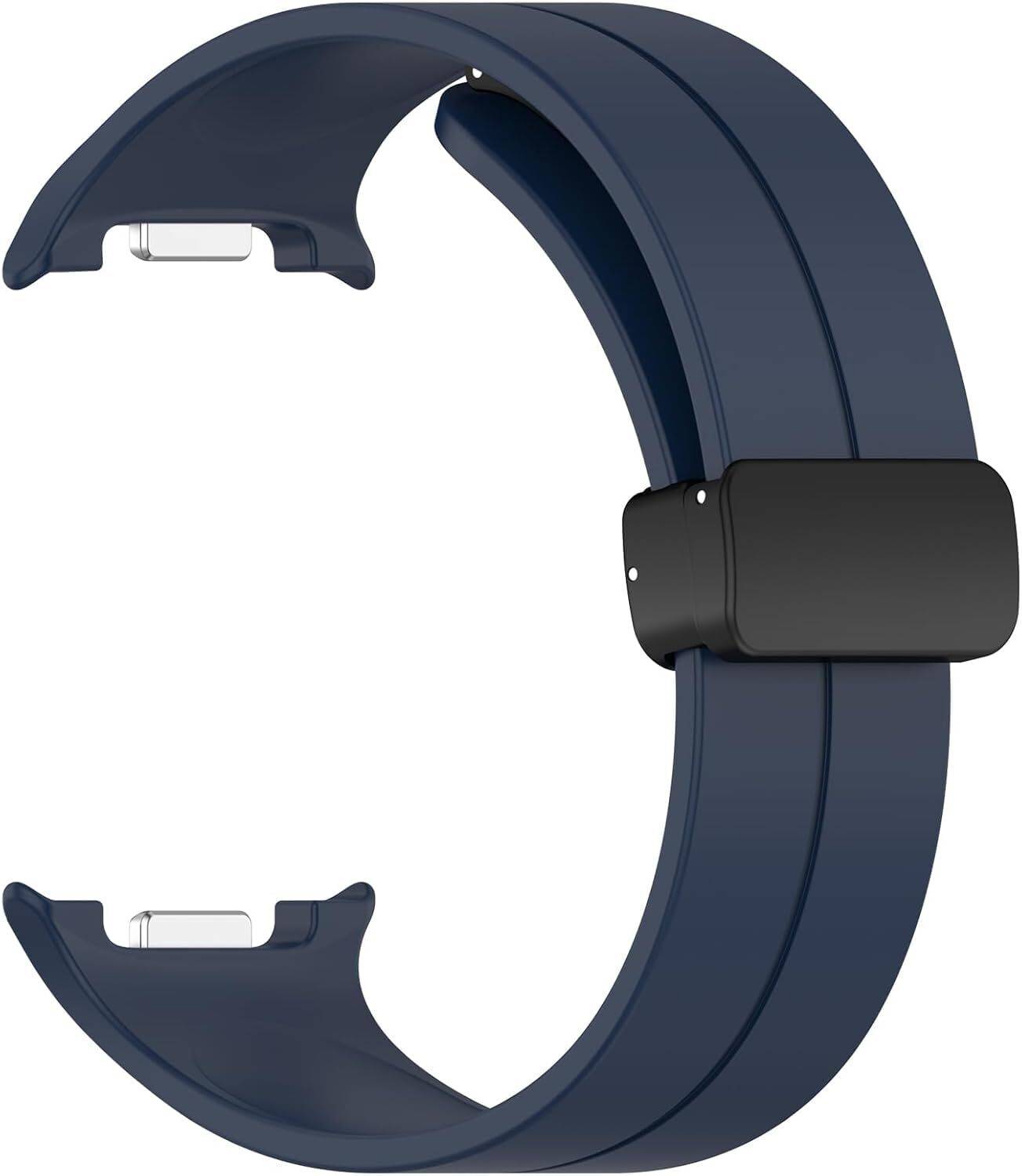 RUPELIK Silicone Magnetic Strap For Sam_Sung Galaxy Watch 8 40mm, 44mm/ Watch 8 Classic Smart Watch Strap