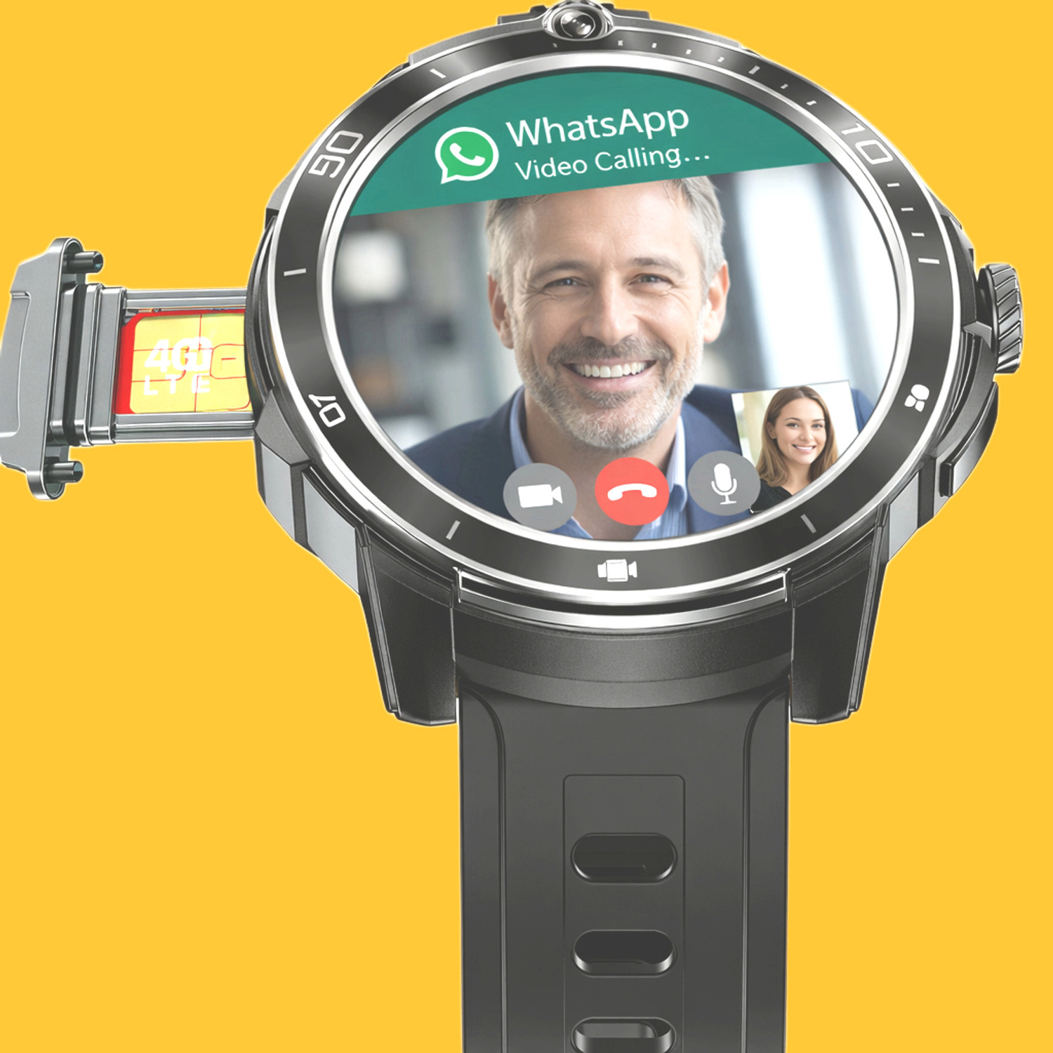 Image of Hayyo 5G Android Smartwatch SIM Support WhatsApp /YouTube /GPS Support Smartwatch