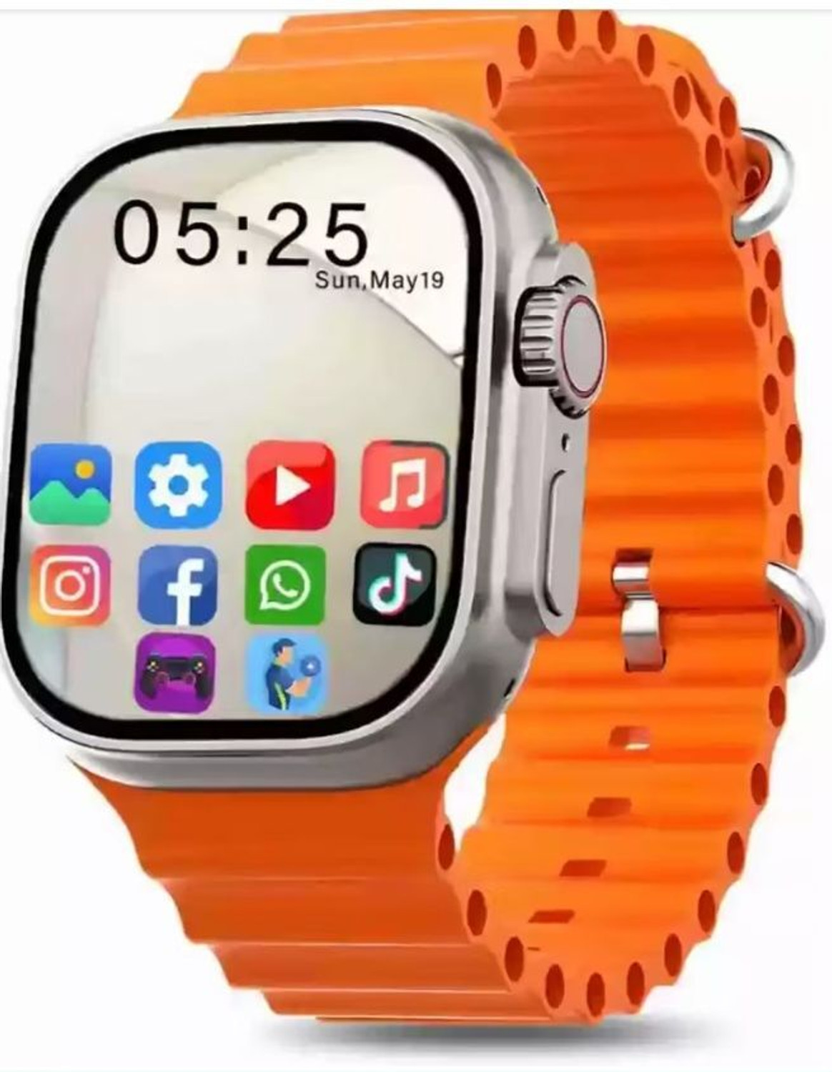 Image of Onikuma T800 BT watch 2in Big Screen Sunlight Proof Display Music Play Insta WA Notifier Smartwatch