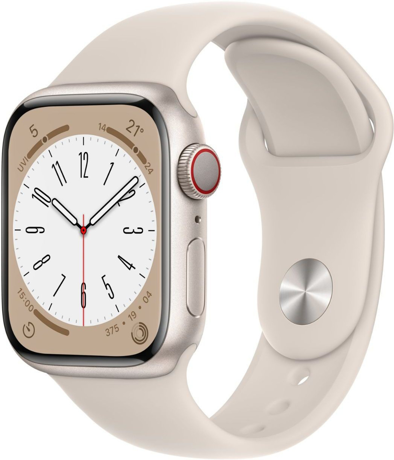Image of Apple Watch Series 8, 41mm GPS + Cellular ECG app, Temperature sensor, Crash Detection