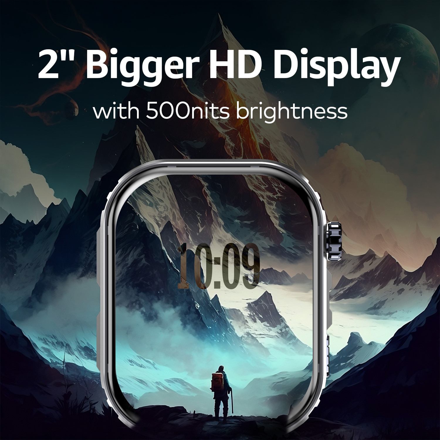 Image of itel Alpha with 2 inch HD Display, 500nits Always-On Display & 150+ Watch Faces Smartwatch