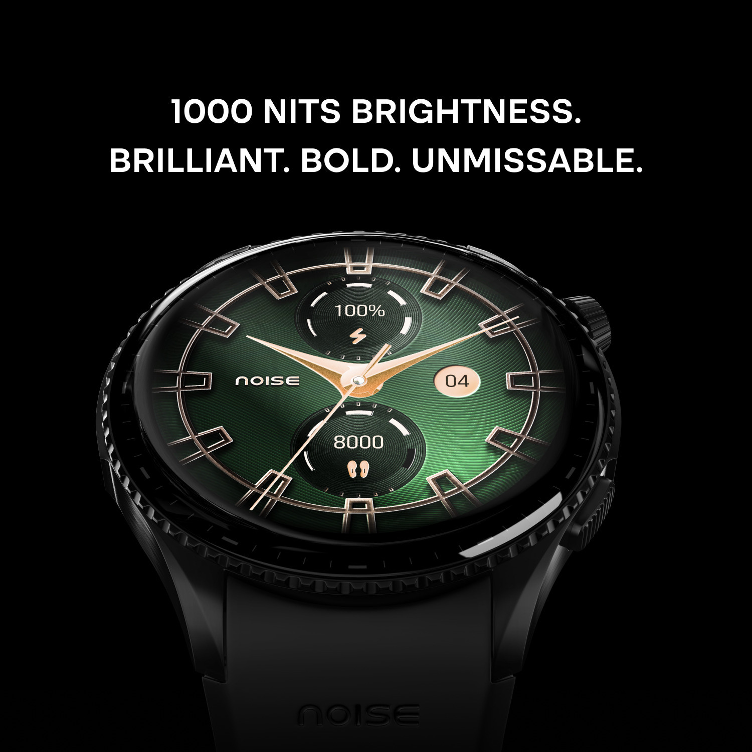Image of Noise Halo 3 1.43 AMOLED Display, 1000NITS Brightness, Premium Metal Design Smartwatch