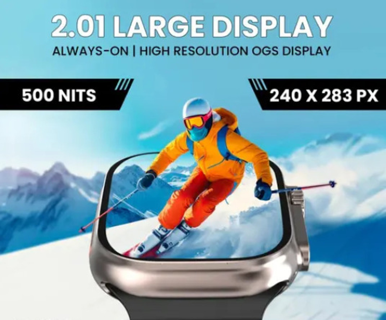 Image of Vinayak T800 Ultra Pro Edition smart watch with WiFi GPS SIM card 4G T35 Smartwatch (Black Strap, Free Size)