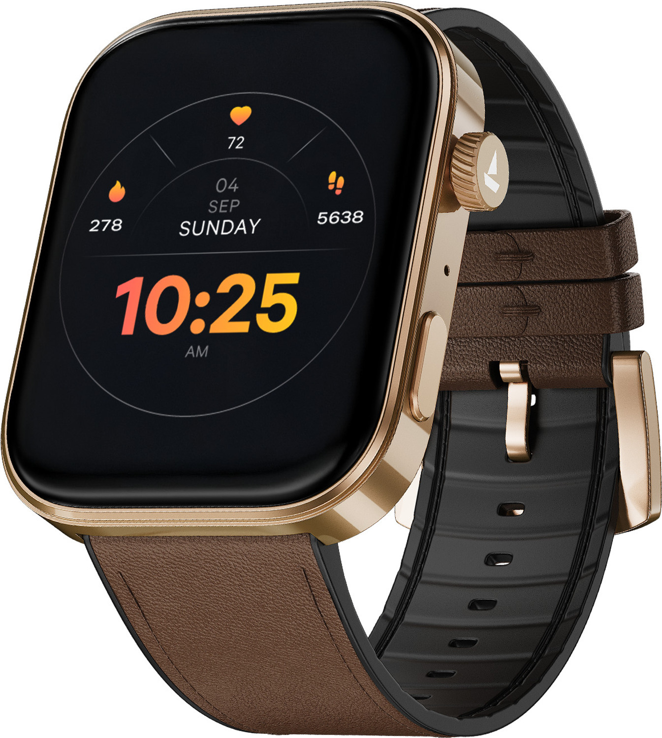 Image of boAt Chrome Endeavour, Premium Metal Body, AI Coach, 1.96 inch (4.97cm) AMOLED Display Smartwatch