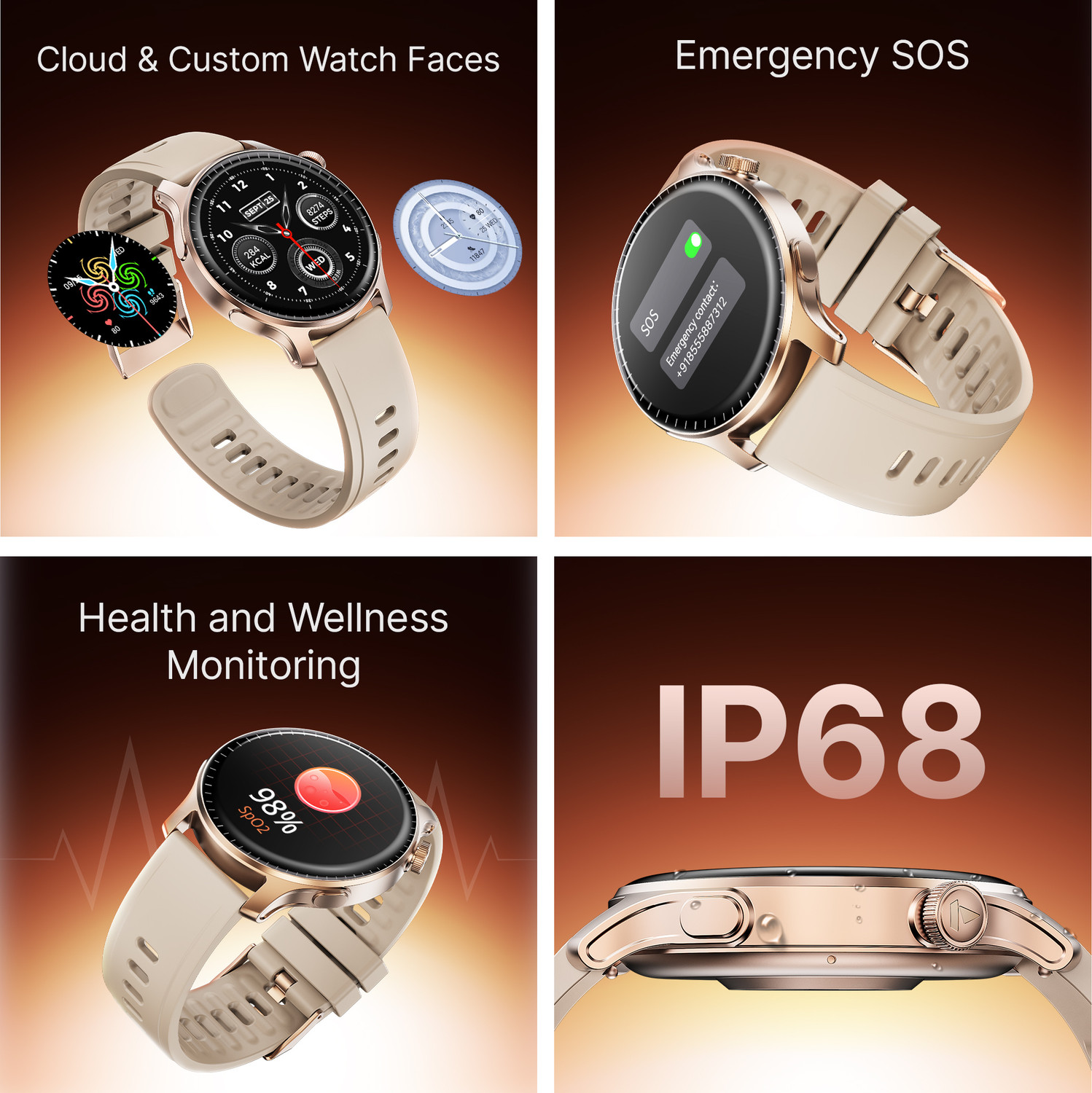 Image of boAt Ultima Prime w / 1.43 inchAMOLED Display, AOD, Personalized Nudges, Functional Crown Smartwatch