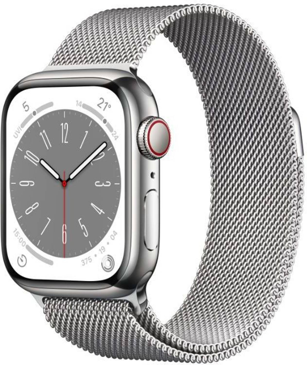 Apple Watch Series 8 GPS + Cellular with ECG app, Temperature sen