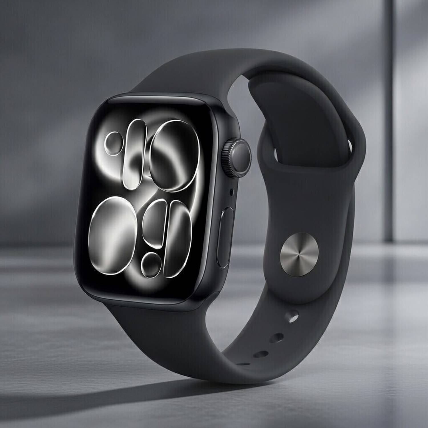 WEKTU Watch Series 11 46 mm Jet Black Aluminium Case with Black Sport Band(apple)/048 Smartwatch