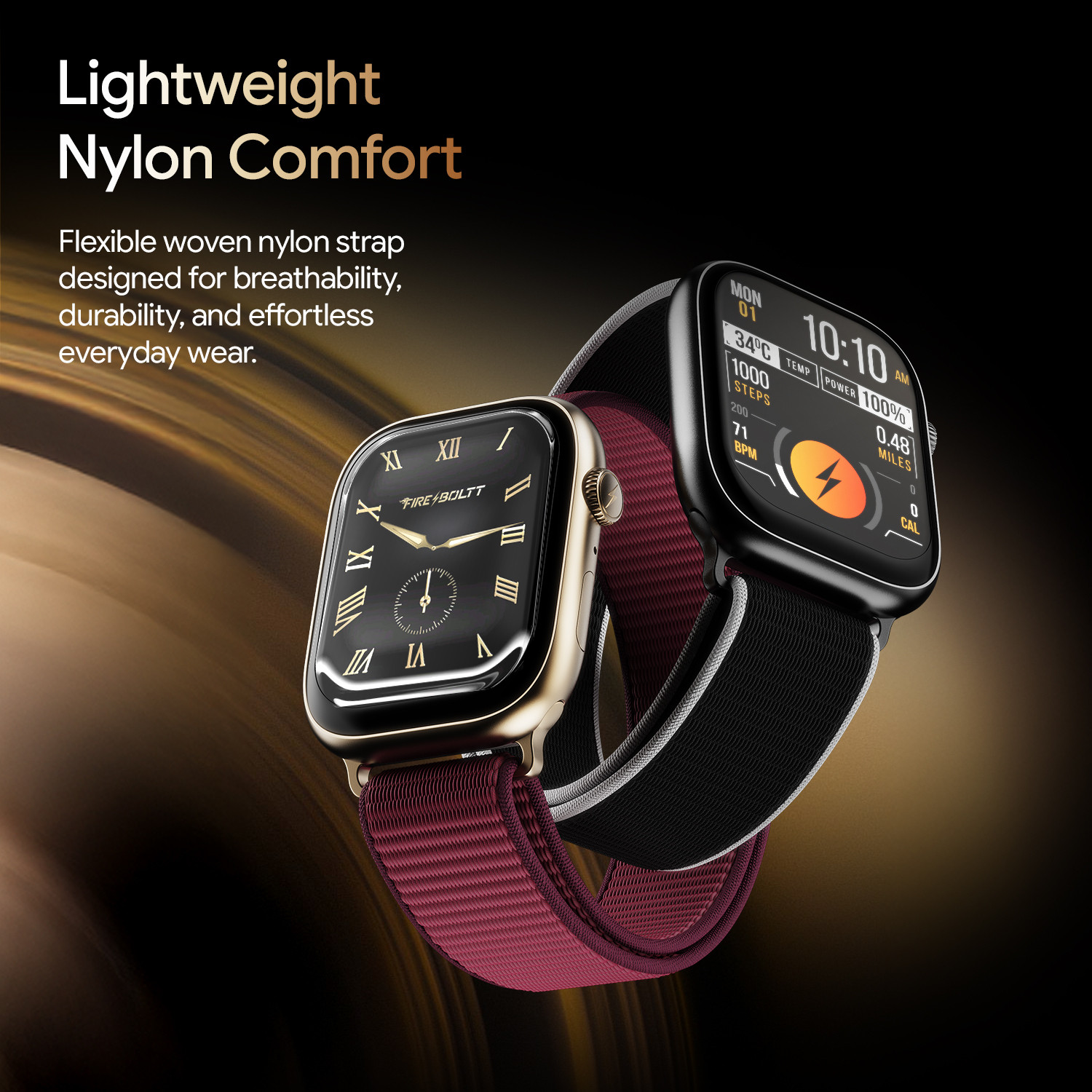 Image of Fire-Boltt Ninja Ring 1.96 inch AMOLED Smartwatch