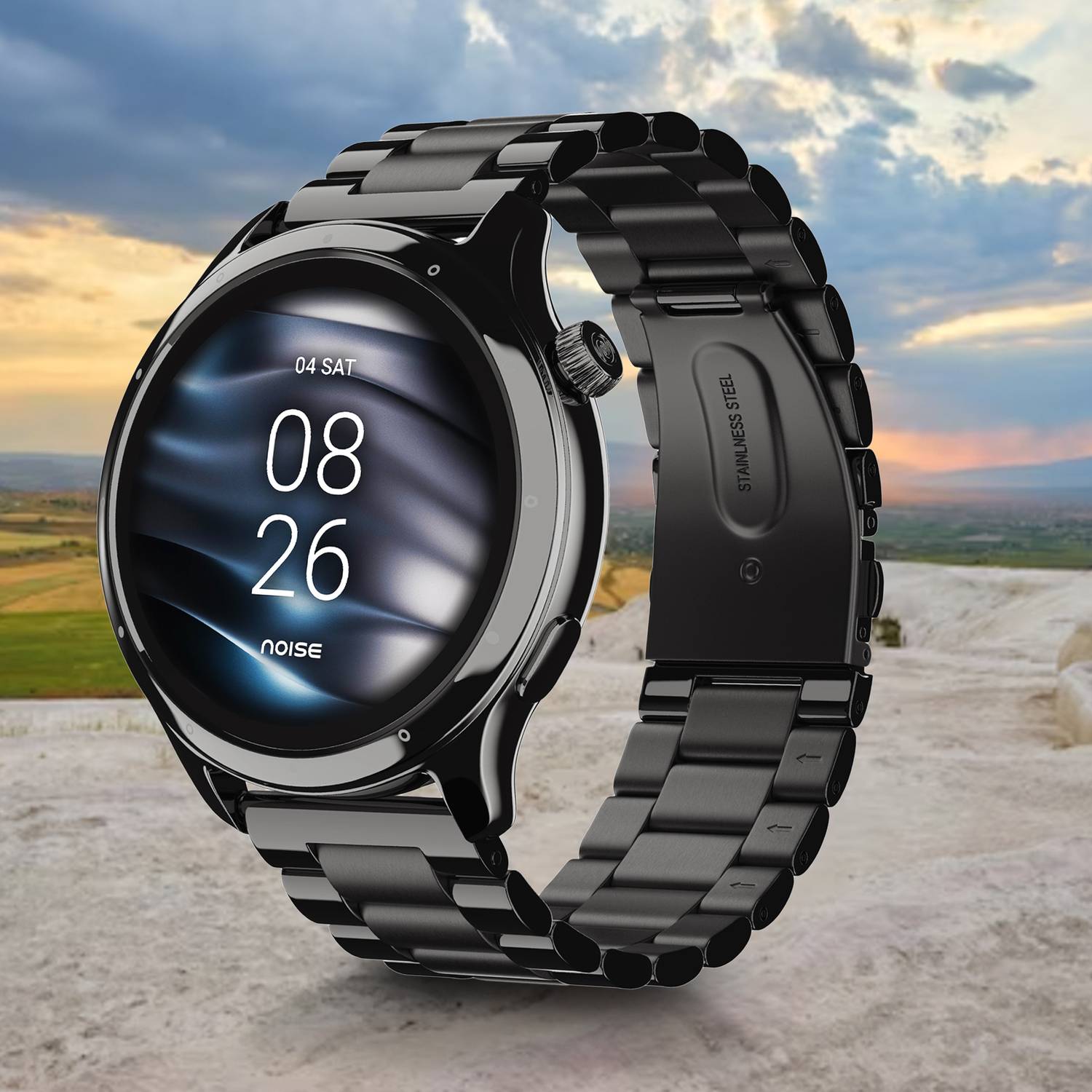 Noise Mettle 1.4'' Stainless Steel Smartwatch - Image 1