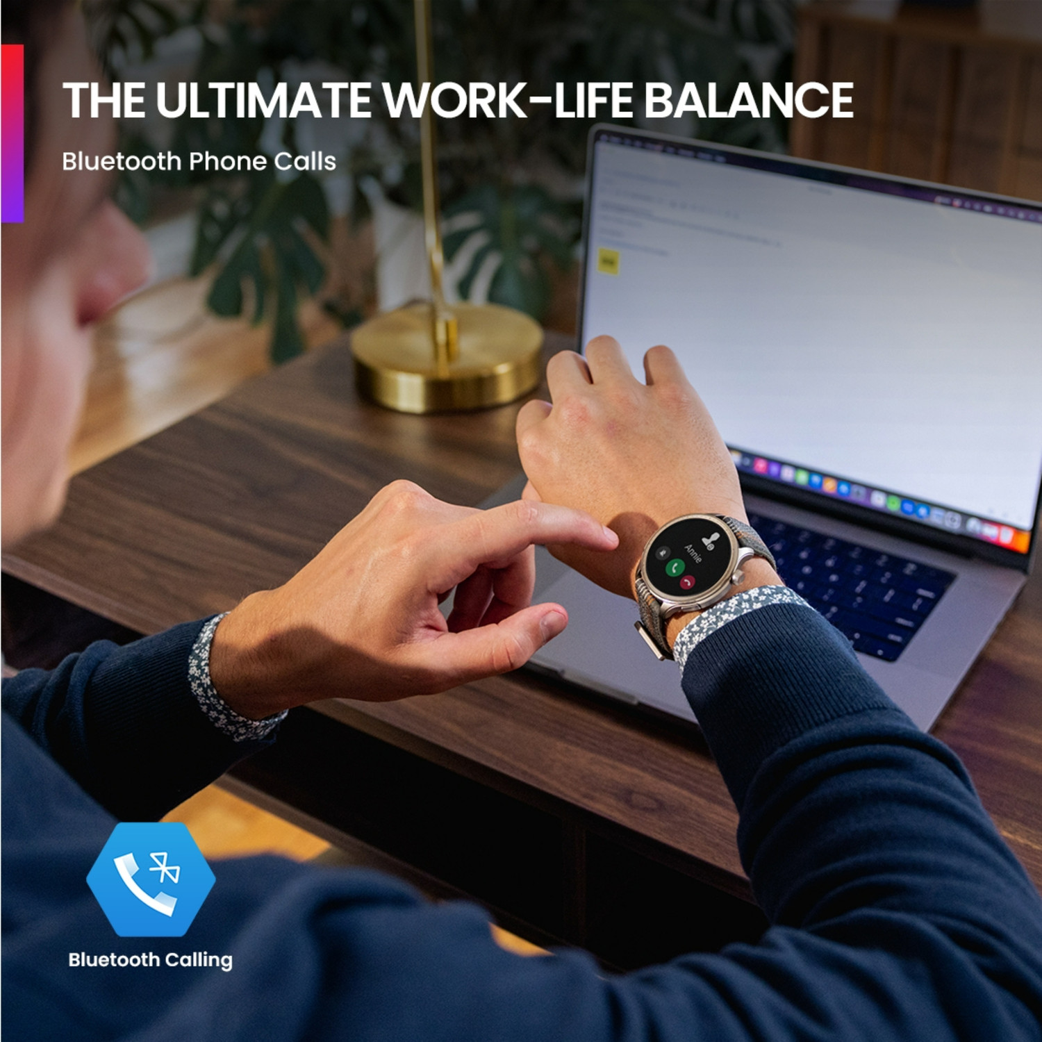 Image of AMAZFIT Balance with 1.5'' AMOLED Display, AI Fitness , Bluetooth Calling Smartwatch