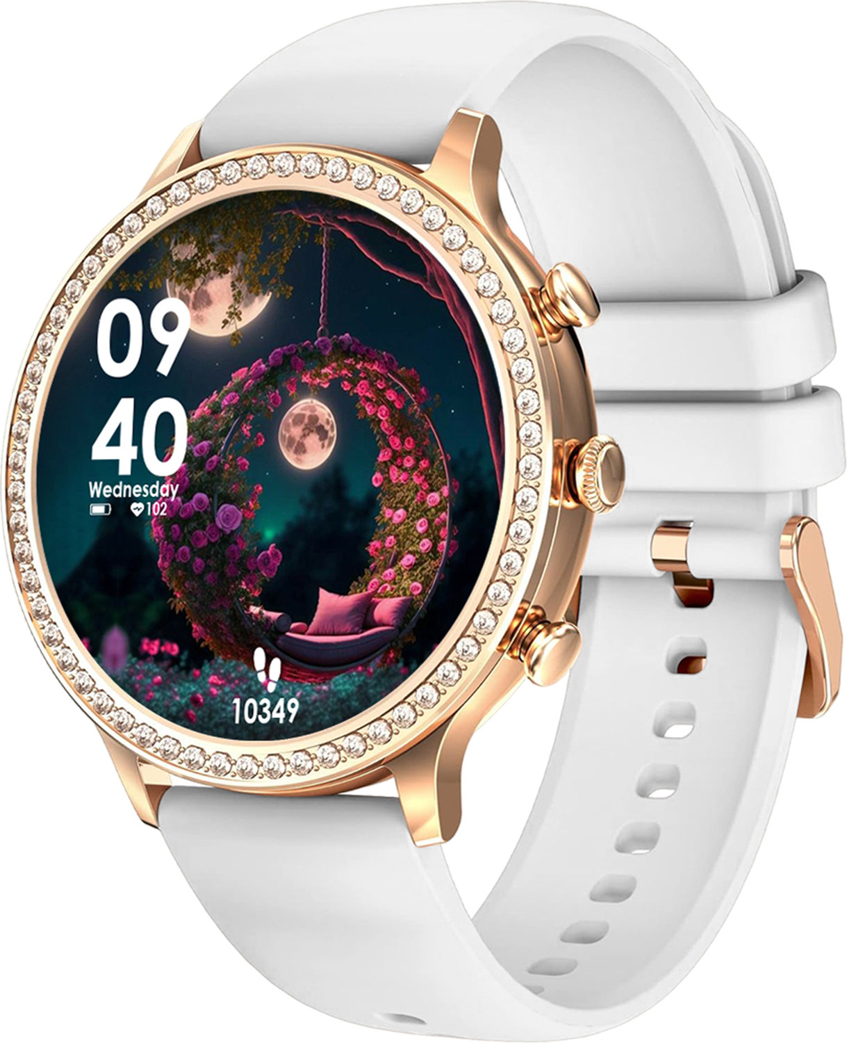 Image of WTG PF9 Series 1.39 inch AMOLED Display Music & Fitness BT Calling Luxury Design girls Smartwatch