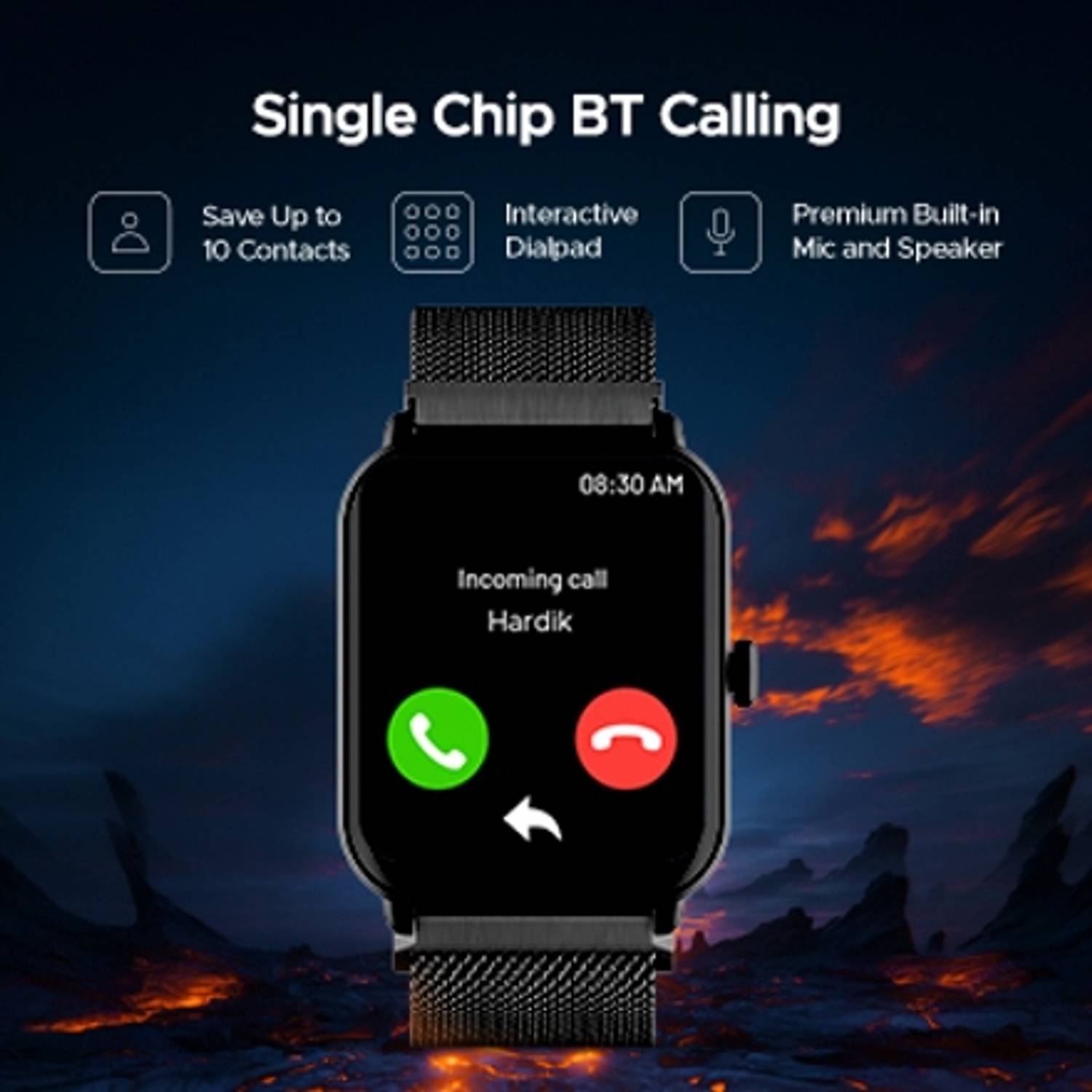 boAt Wave Fury Smartwatch Gray - Image 3