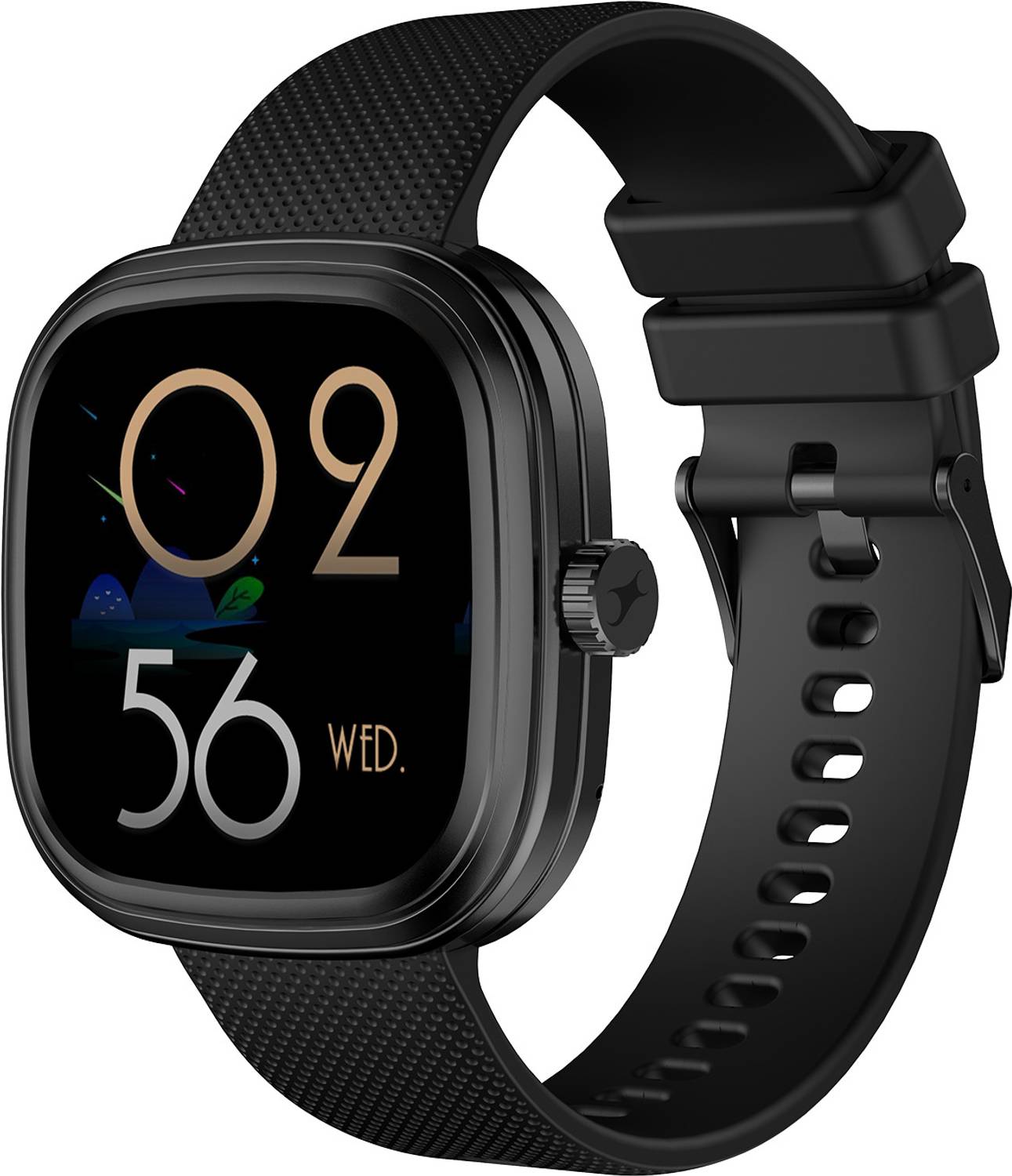 Fastrack Ryz Smartwatch (Black Strap, Free Size)