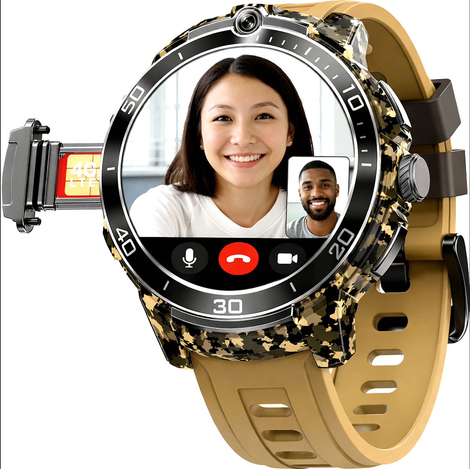 Image of Longan Android Smart Watch 5G YouTube WhatsApp WiFi Facebook GPS Long Battery Smartwatch
