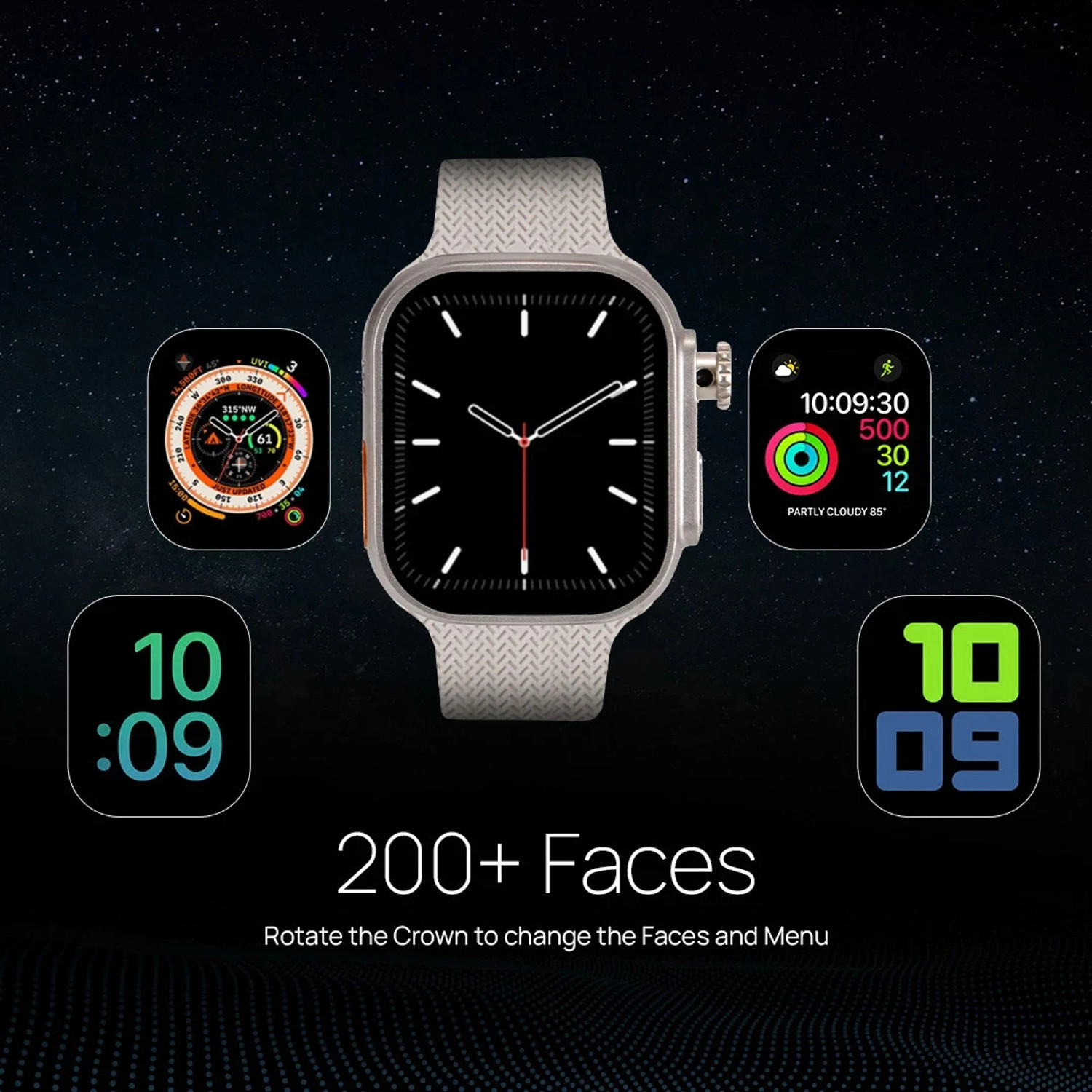 Image of SEHUB WS10 Ultra 3+1 Premium 5G Smart Watch 8 GB RAM+128 GB Storage |Rotating Camera Smartwatch
