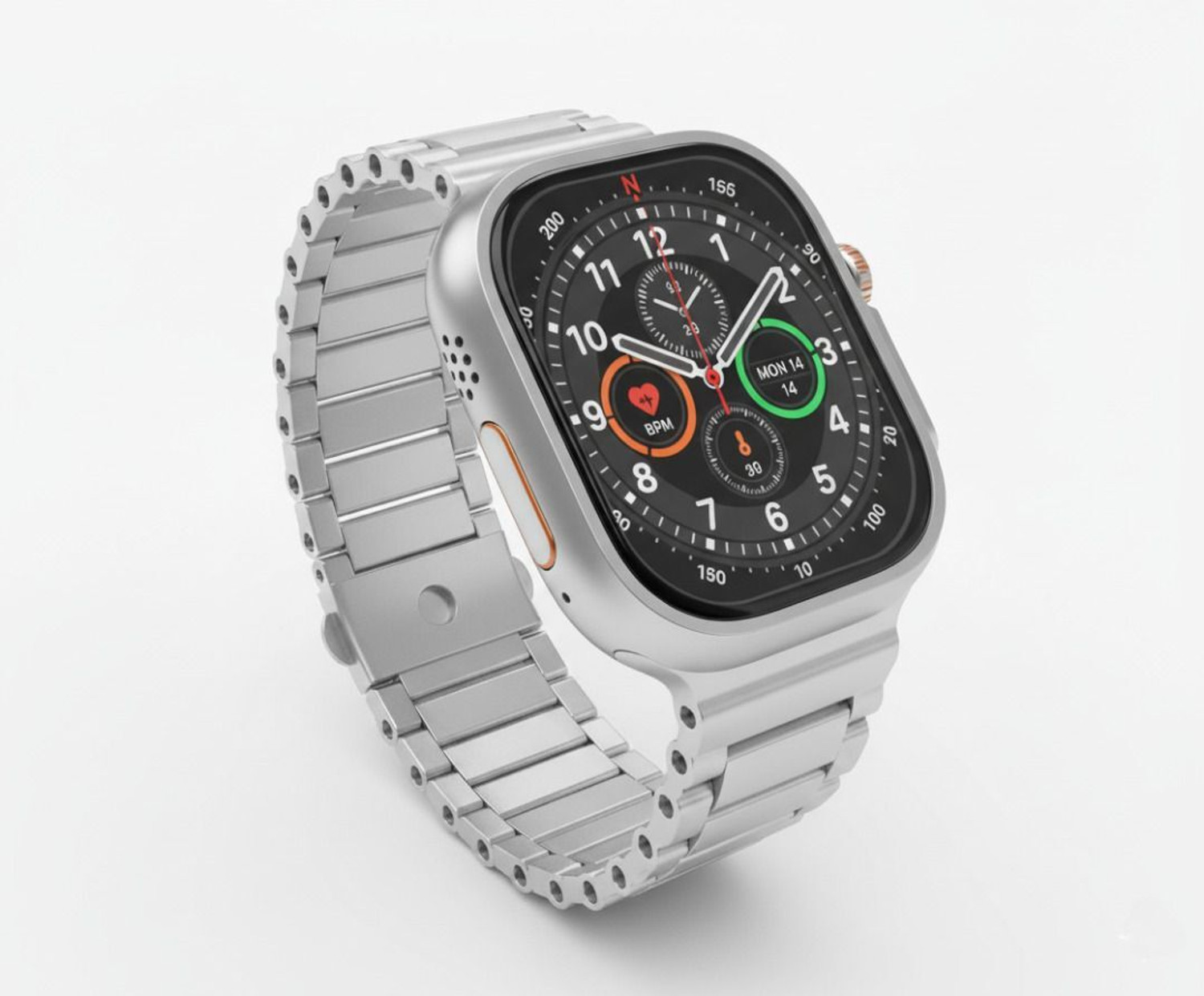 Image of Upakrt Bluetooth Calling Stainless Steel Silver Smartwatch for men & women Smartwatch Smartwatch