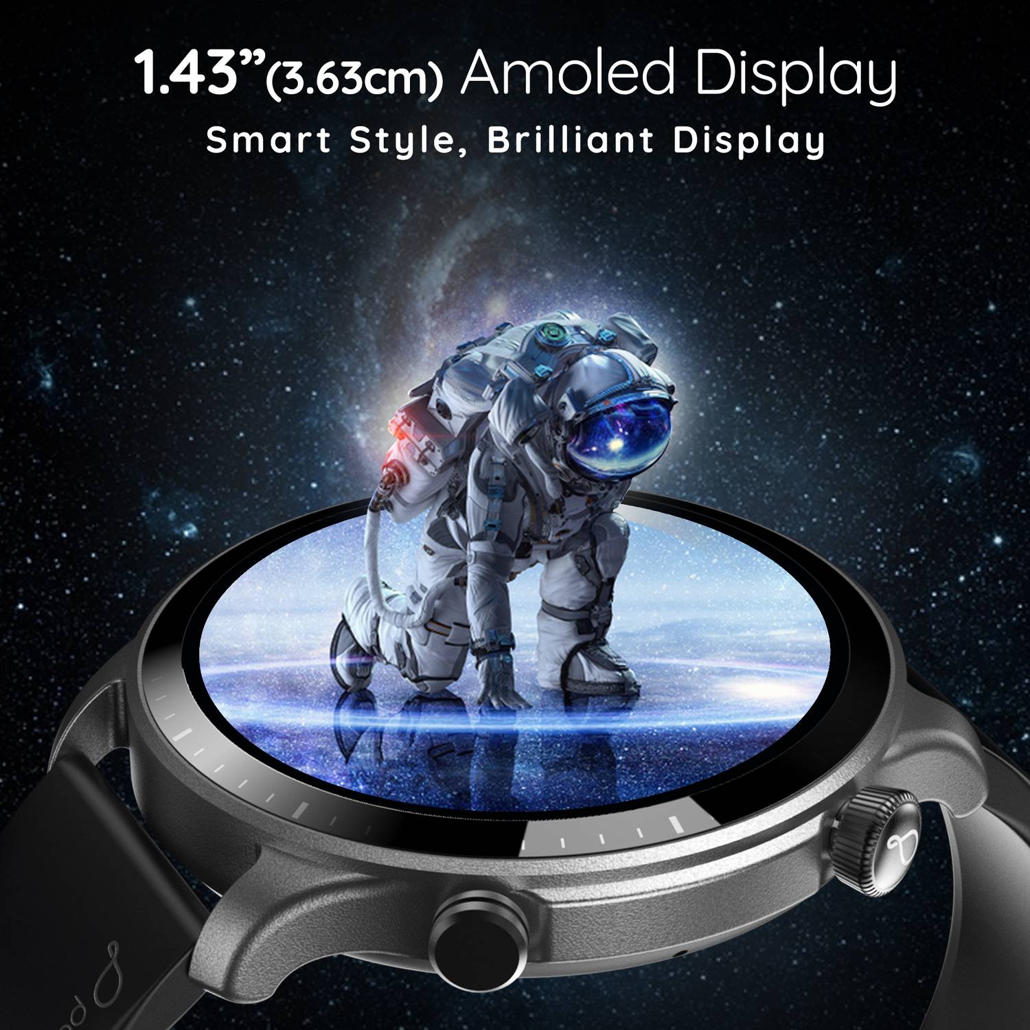 Pebble Cosmos Luxe 3 1.43" Amoled Smartwatch - Image 2