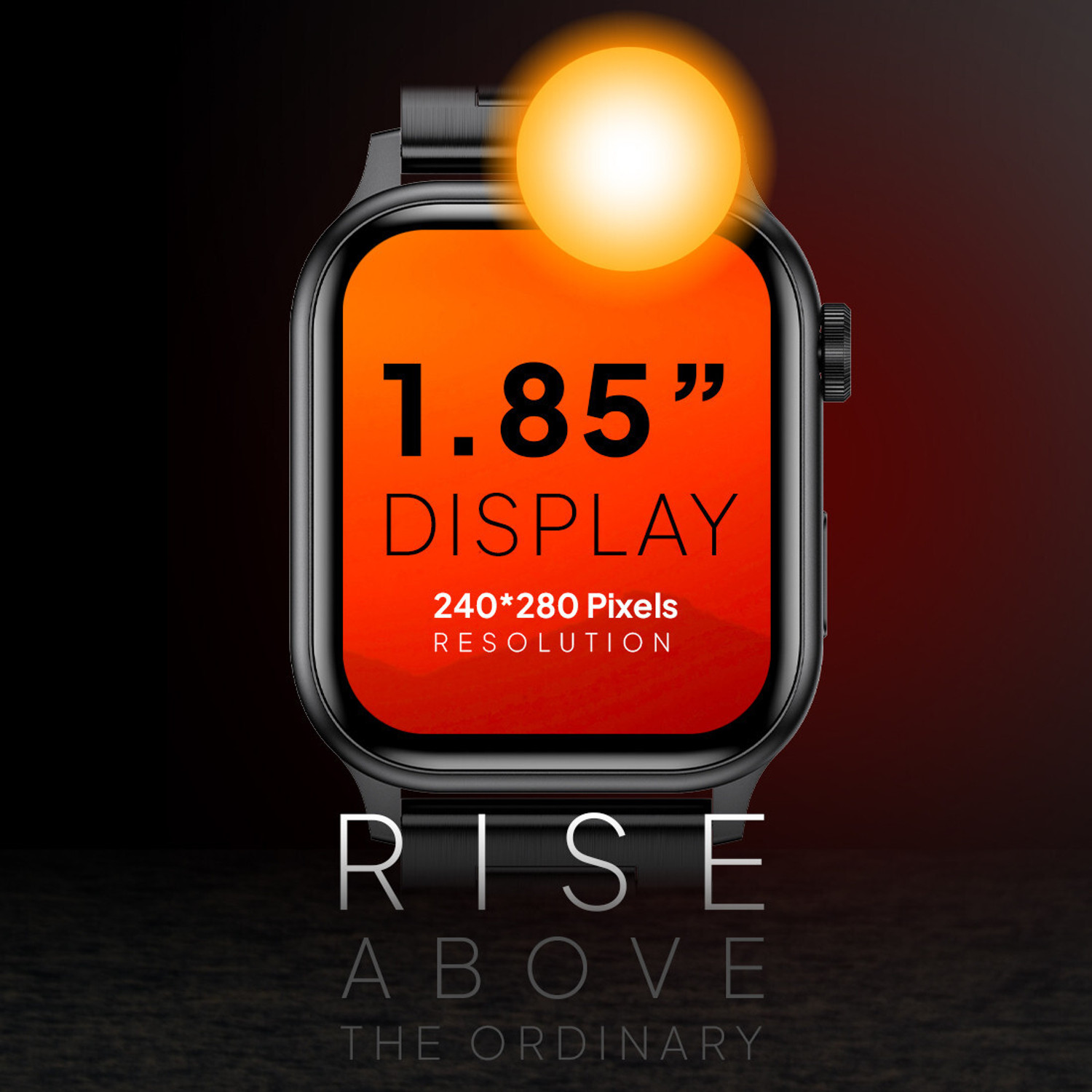 Image of Fire-Boltt Rise Luxe Stainless Steel Luxury, 47mm (1.85) Display, Games, 120+ Sports Smartwatch