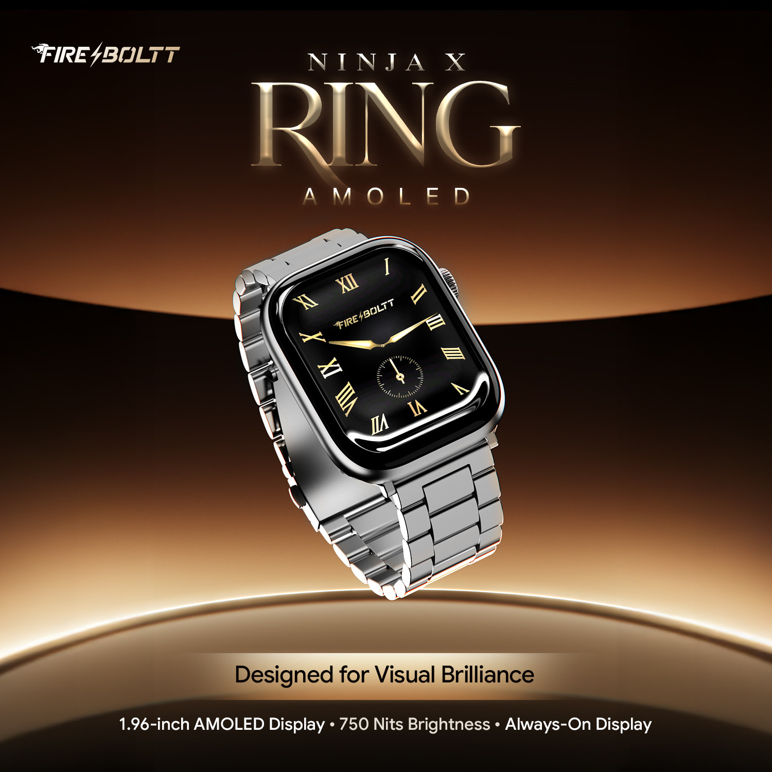 Image of Fire-Boltt Ninja Ring 2.02 AMOLED Smartwatch