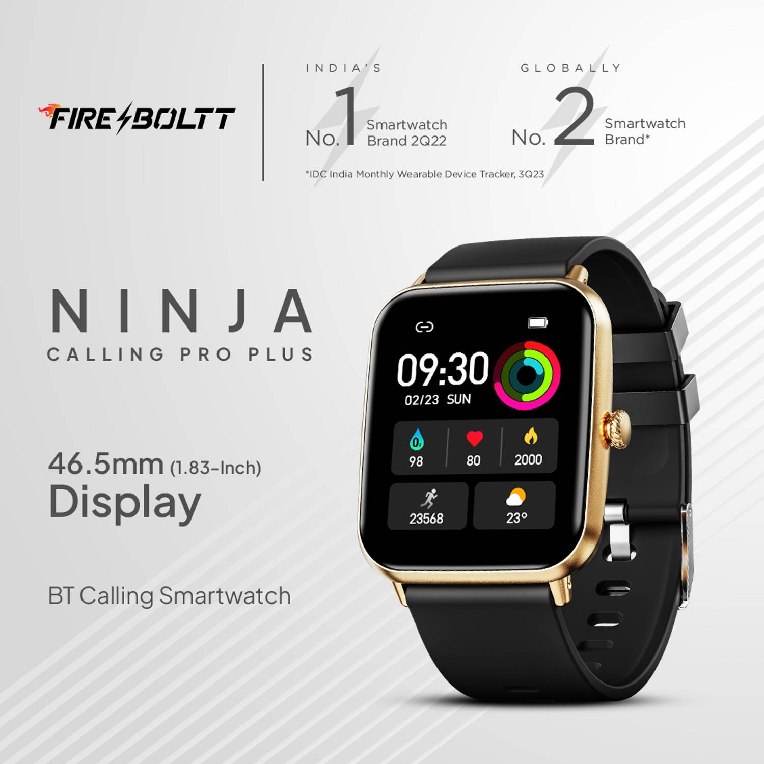 Fire-Boltt Ninja Calling Pro Plus 46.5mm Bluetooth Smartwatch - Image 2