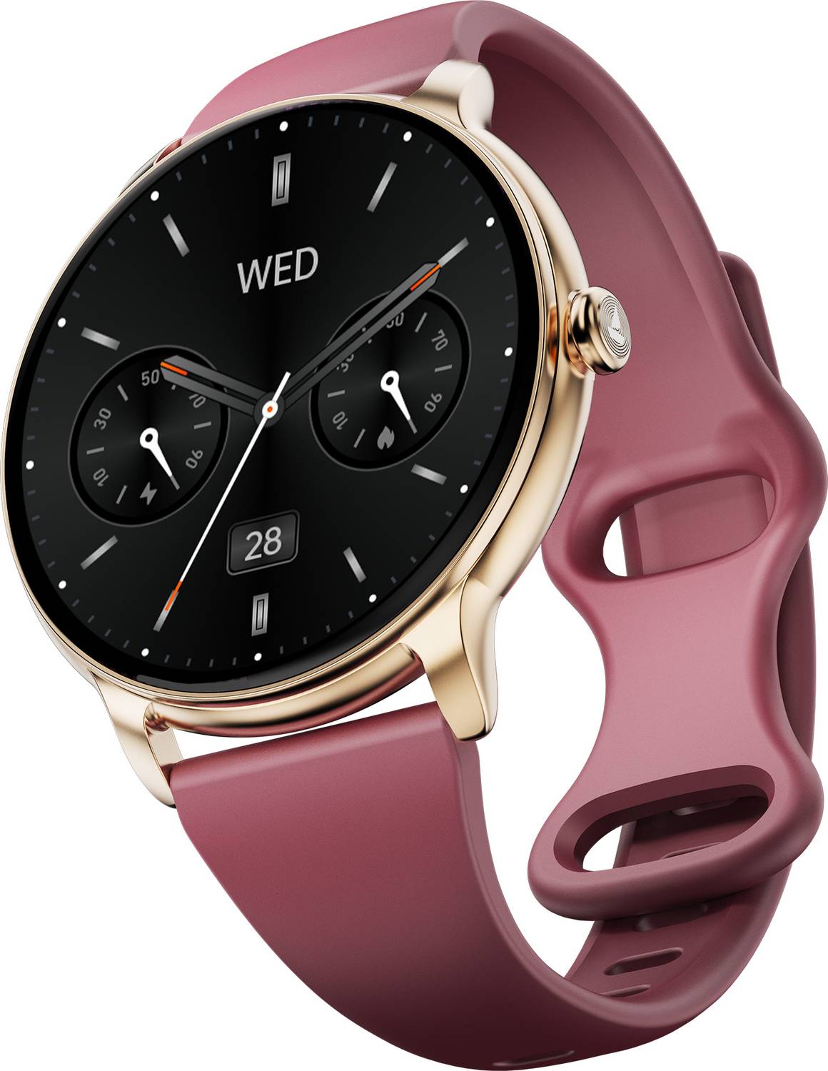 boAt Chrome Iris Ultra-Sleek Metal Body,1.32 AMOLED,1000 Nits,Female Cycle Tracking Smartwatch