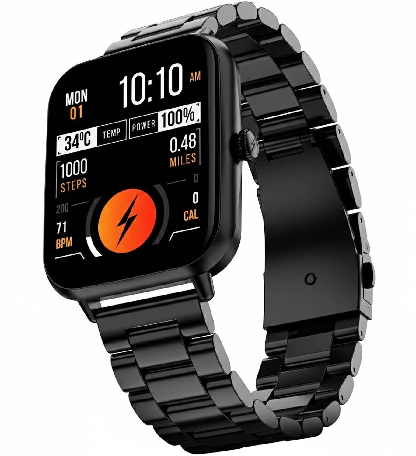 Fire-Boltt Ninja Blaze 1.83" HD Display Stainless Steel Built Blu