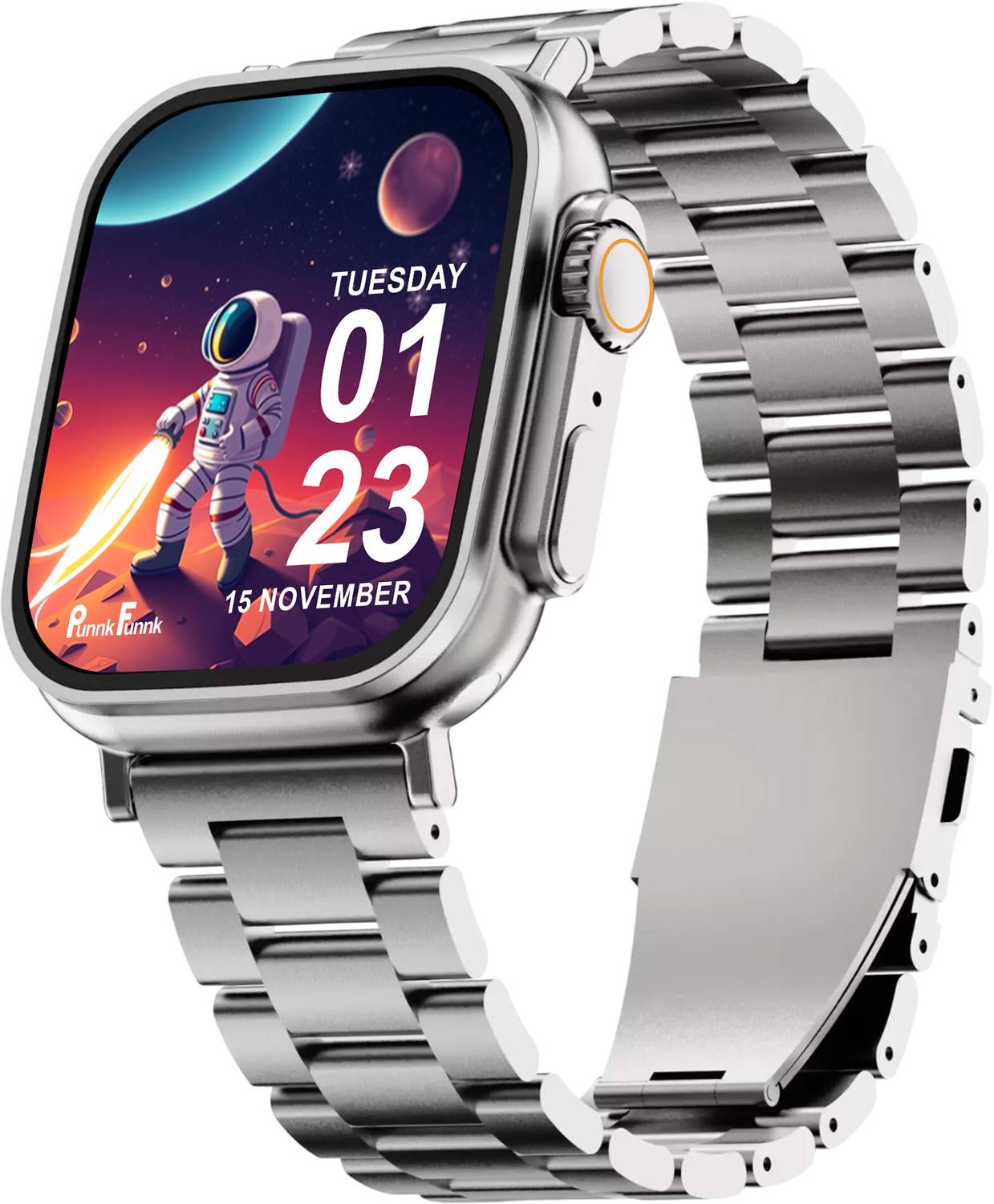 PunnkFunnk T800 Ultra Stainless Steel, Bluetooth Calling, Fitness