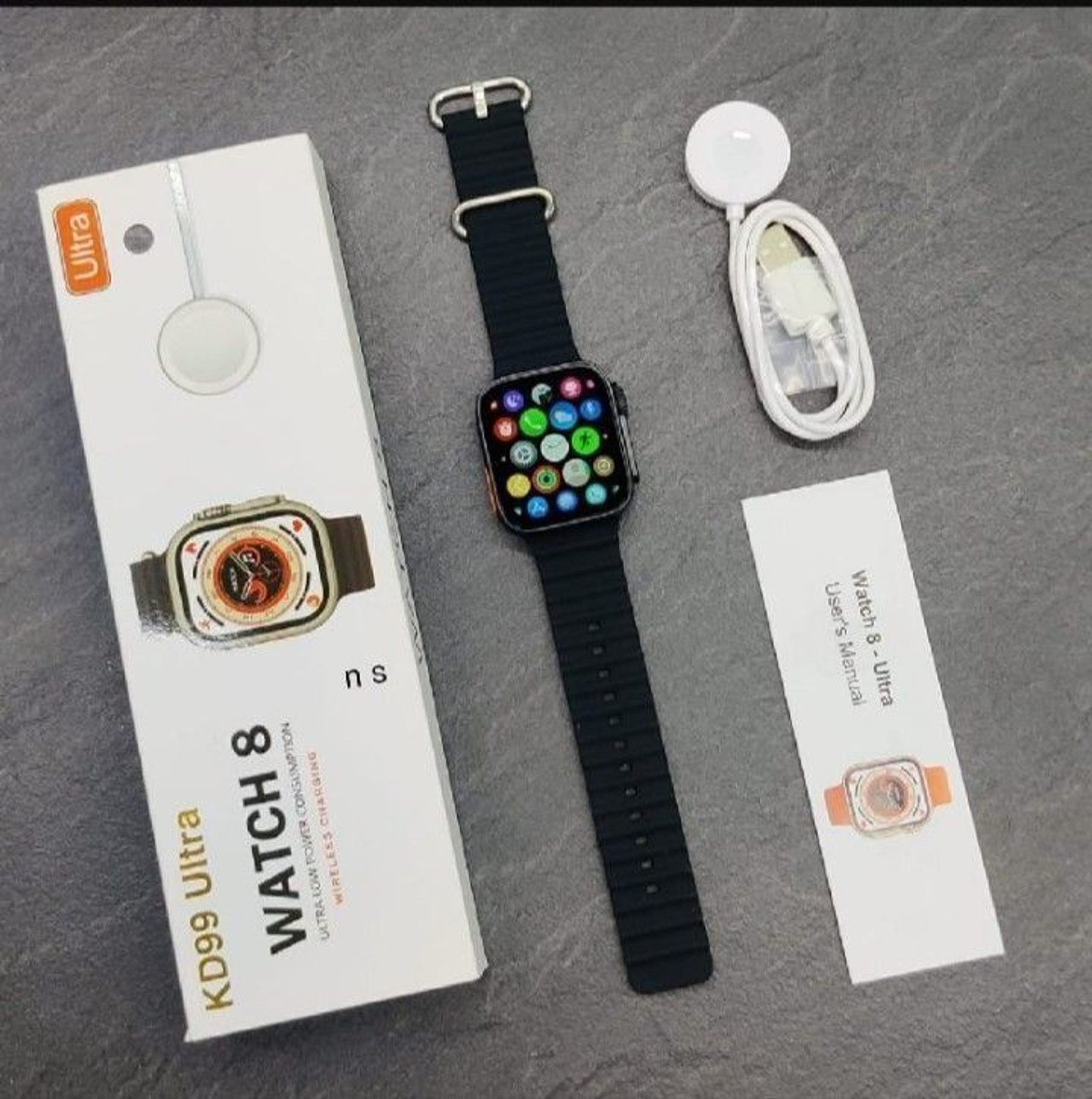 Image of Onikuma T800 BT watch 2in Big Screen Sunlight Proof Display Music Play Insta WA Notifier Smartwatch