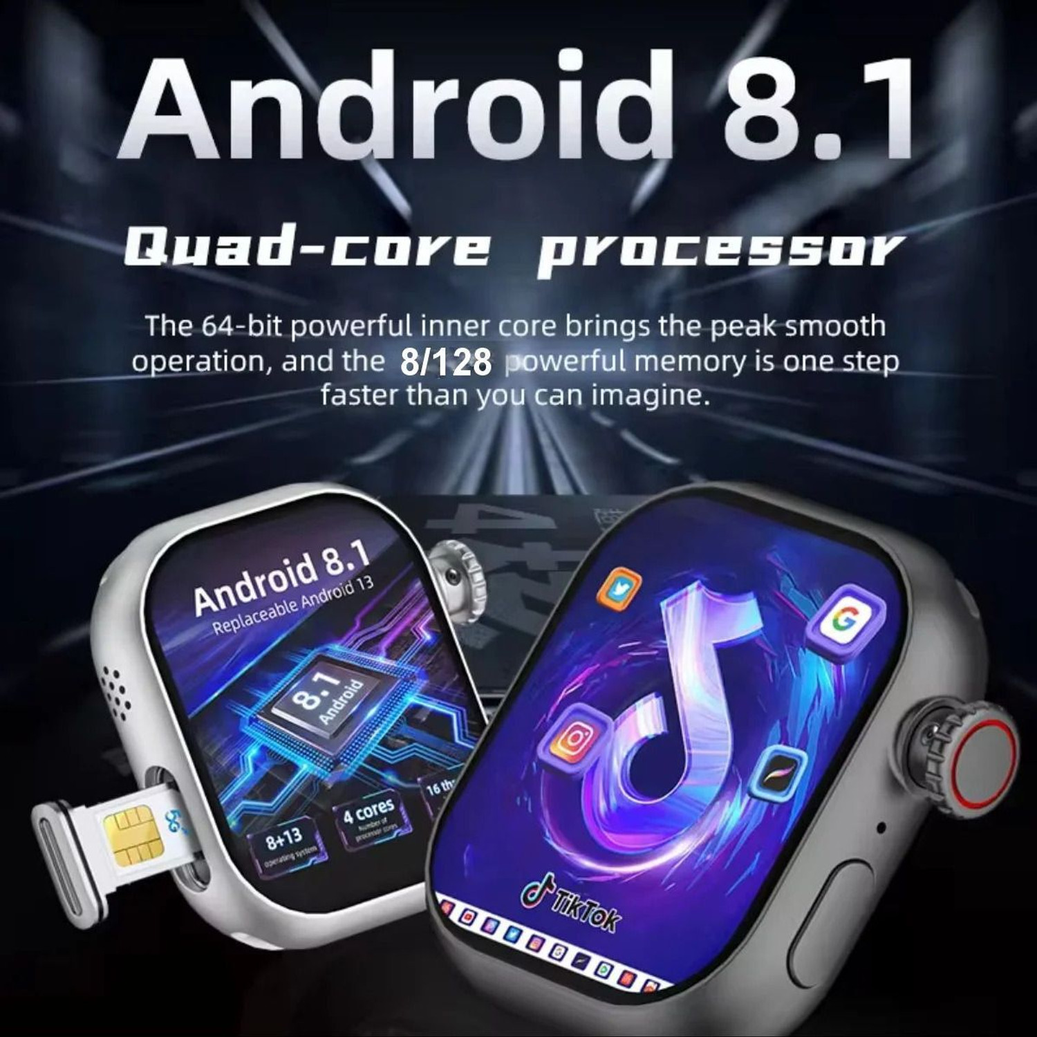 Image of SEHUB 4GB + 64GB HW S10 Call 5G Android Camera 3 Straps Smartwatch Smartwatch