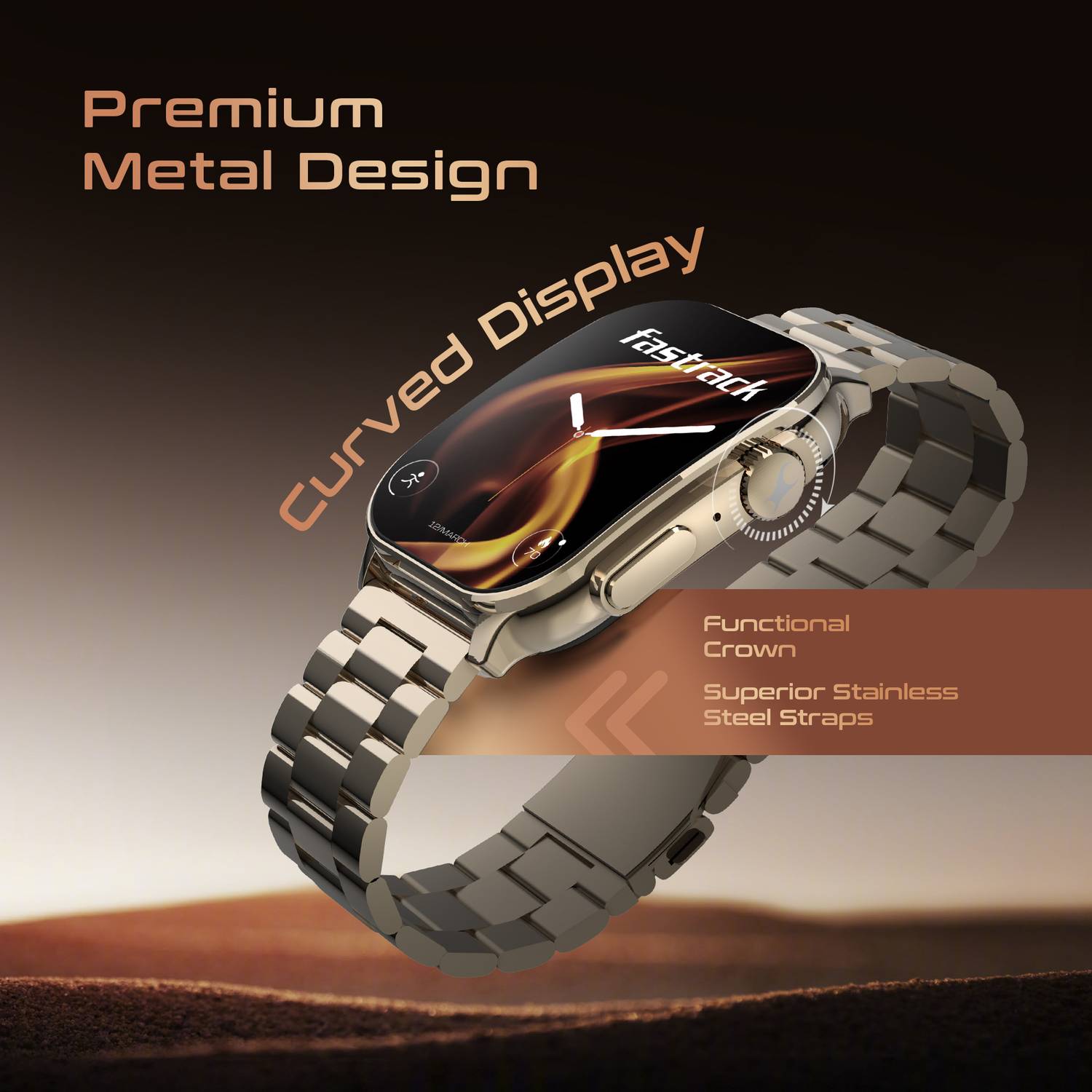 Fastrack Revoltt FS2Pro 1.96'' Smartwatch - Image 3