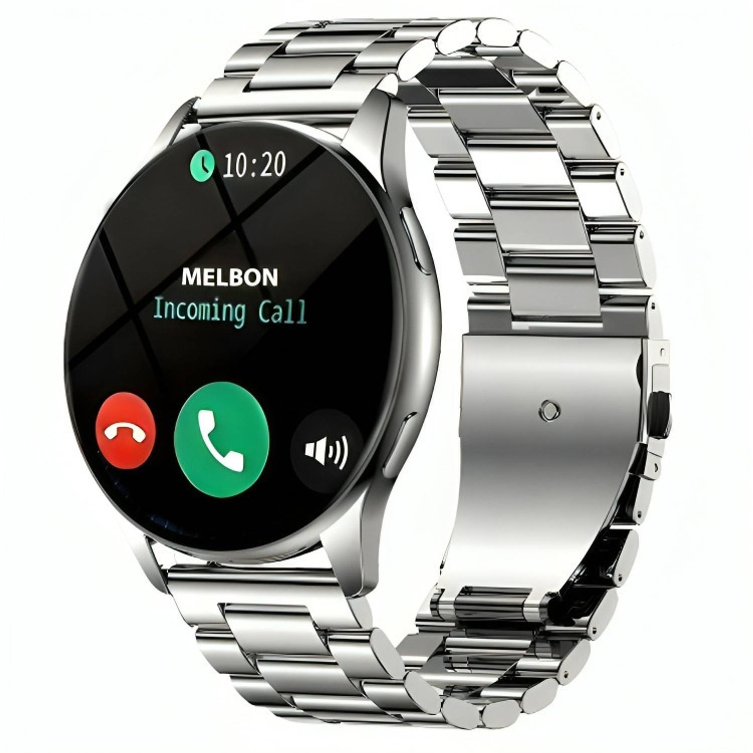 Melbon Steel Strap Sporty Heart Rate Monitoring Sleep Tracking Ro