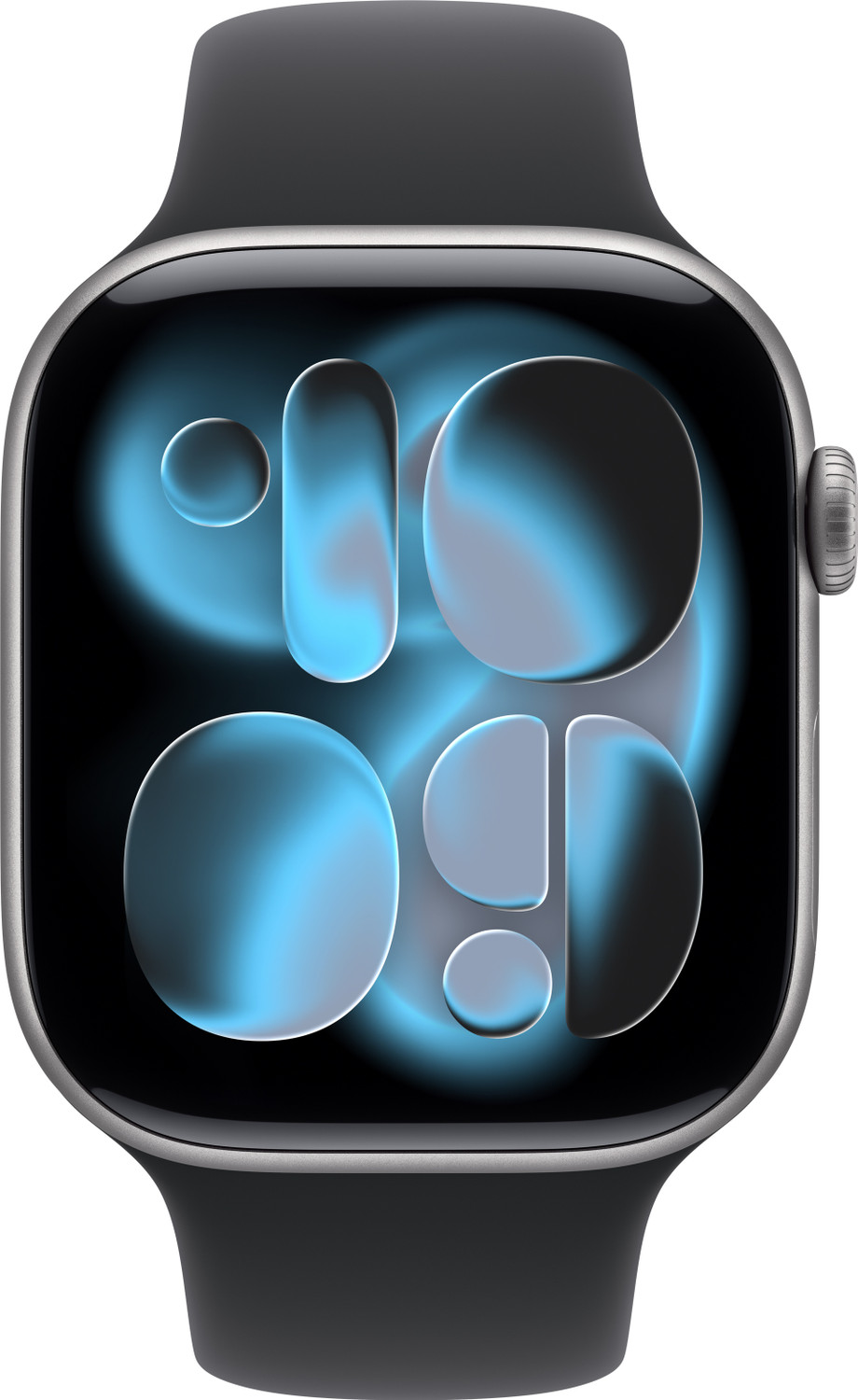 Image of Apple Watch Series 11 GPS + Cellular 46mm Grey Aluminium Case Black Sport Band - M /L