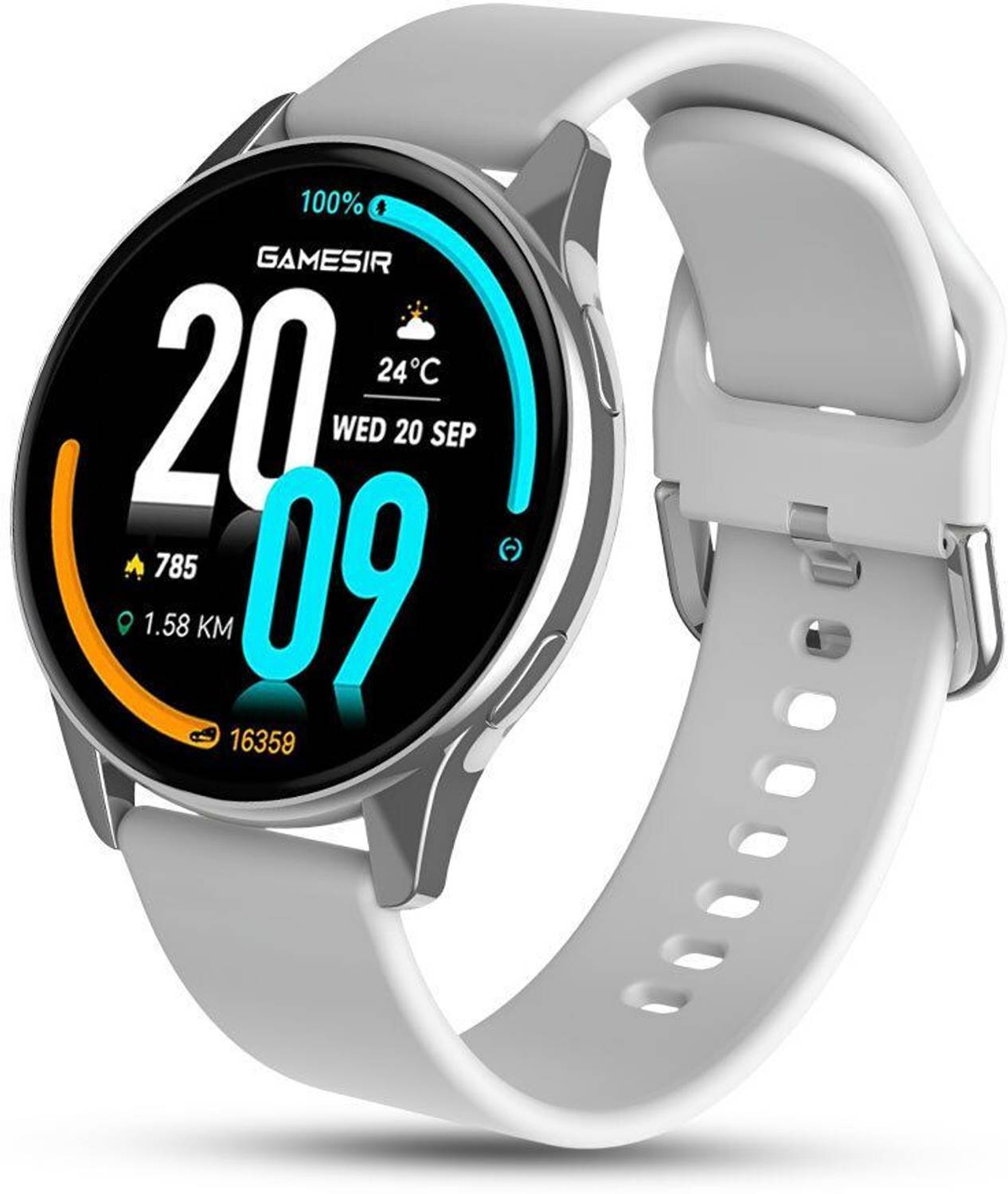 GameSir Active-2 Round Dial Smartwatch 1.49" AMOLED Display, Spor