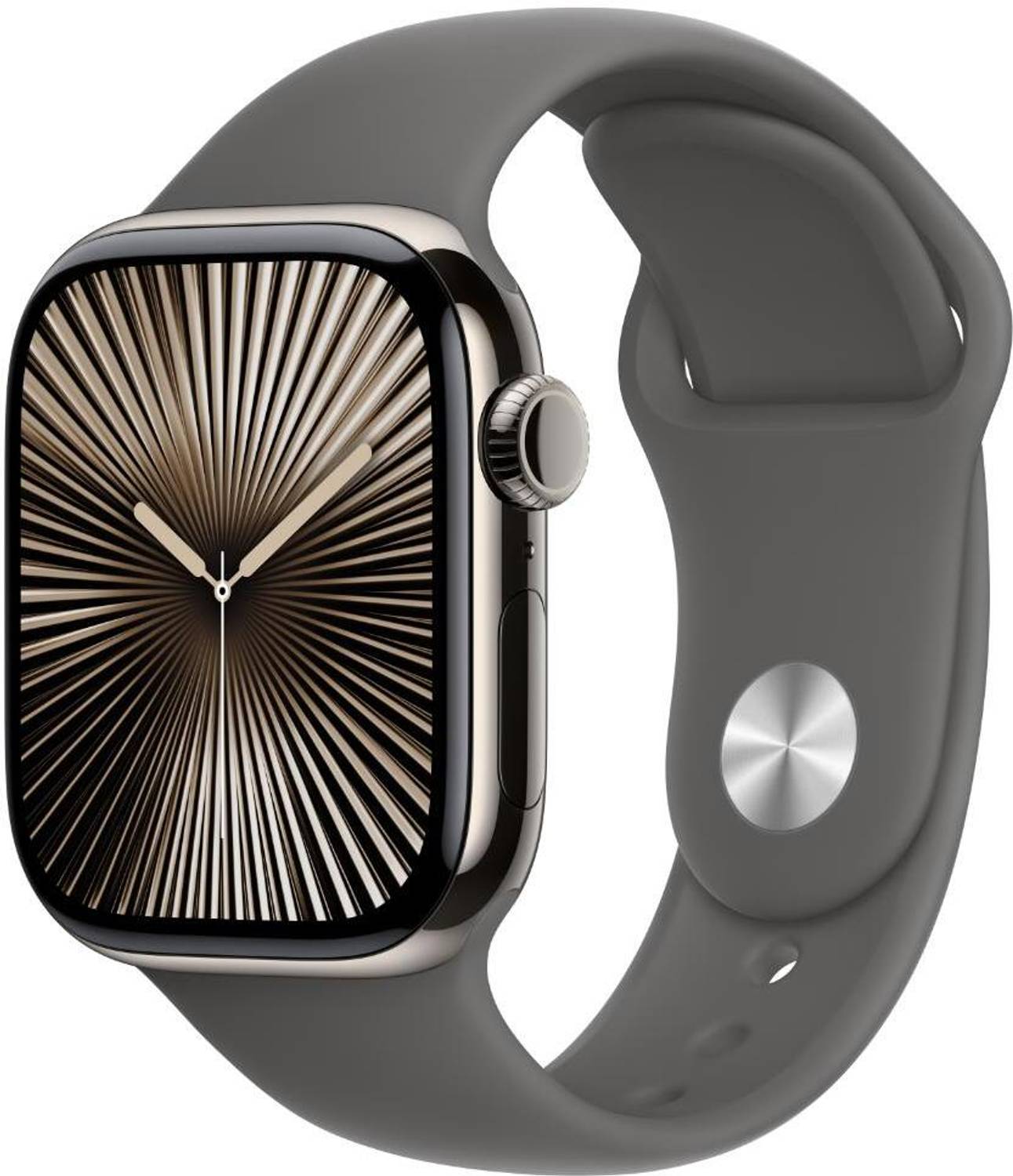 Apple Watch Series 10 GPS + Cellular 42mm Natural Titanium with S