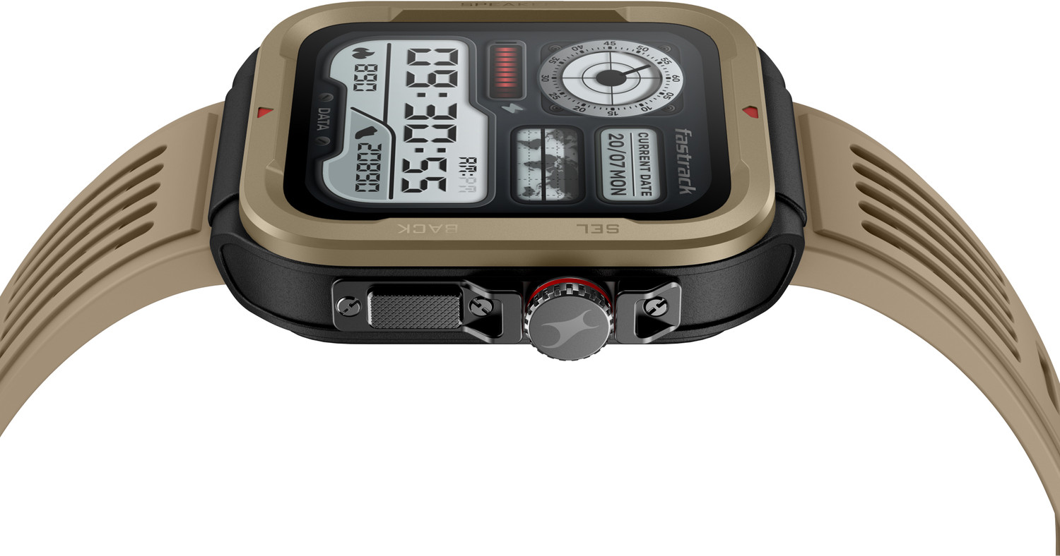Image of Fastrack Active 1.83 inch HD Display,Functional Crown,BT Calling with Advanced Chipset Rugged Smartwatch