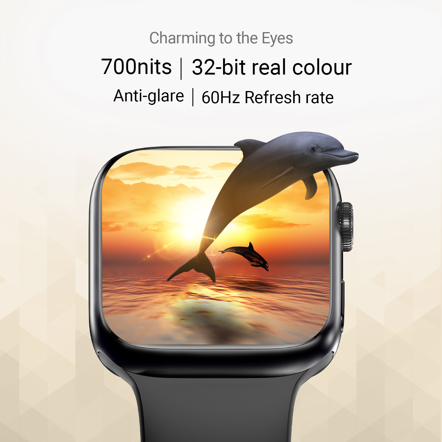 Image of CrossBeats Ignite S5 1.96 inch with 368*448 Pixels BT Calling 100+ Sports Mode 500+ Watch Faces Smartwatch