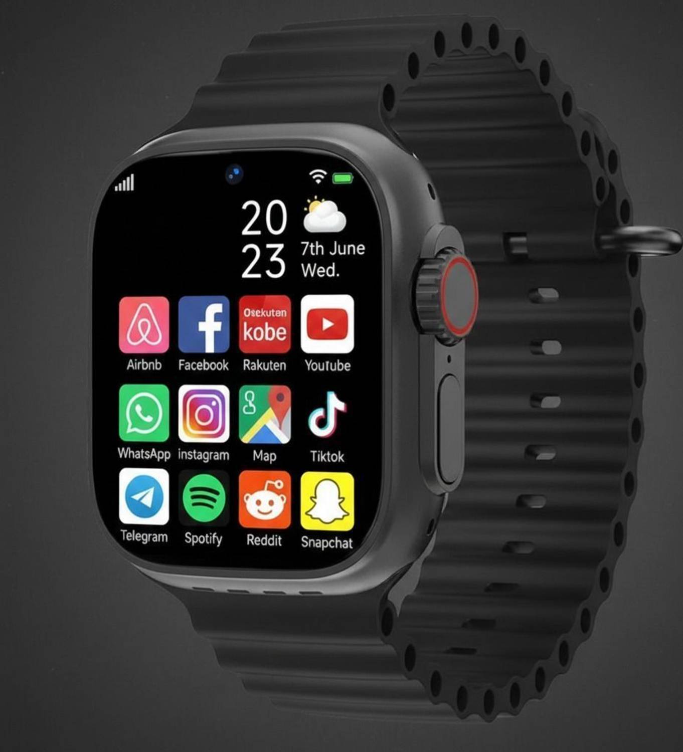 TECHIO T800 Ultra Kids Smartwatch, Bluetooth Calling, 1.99" Displ