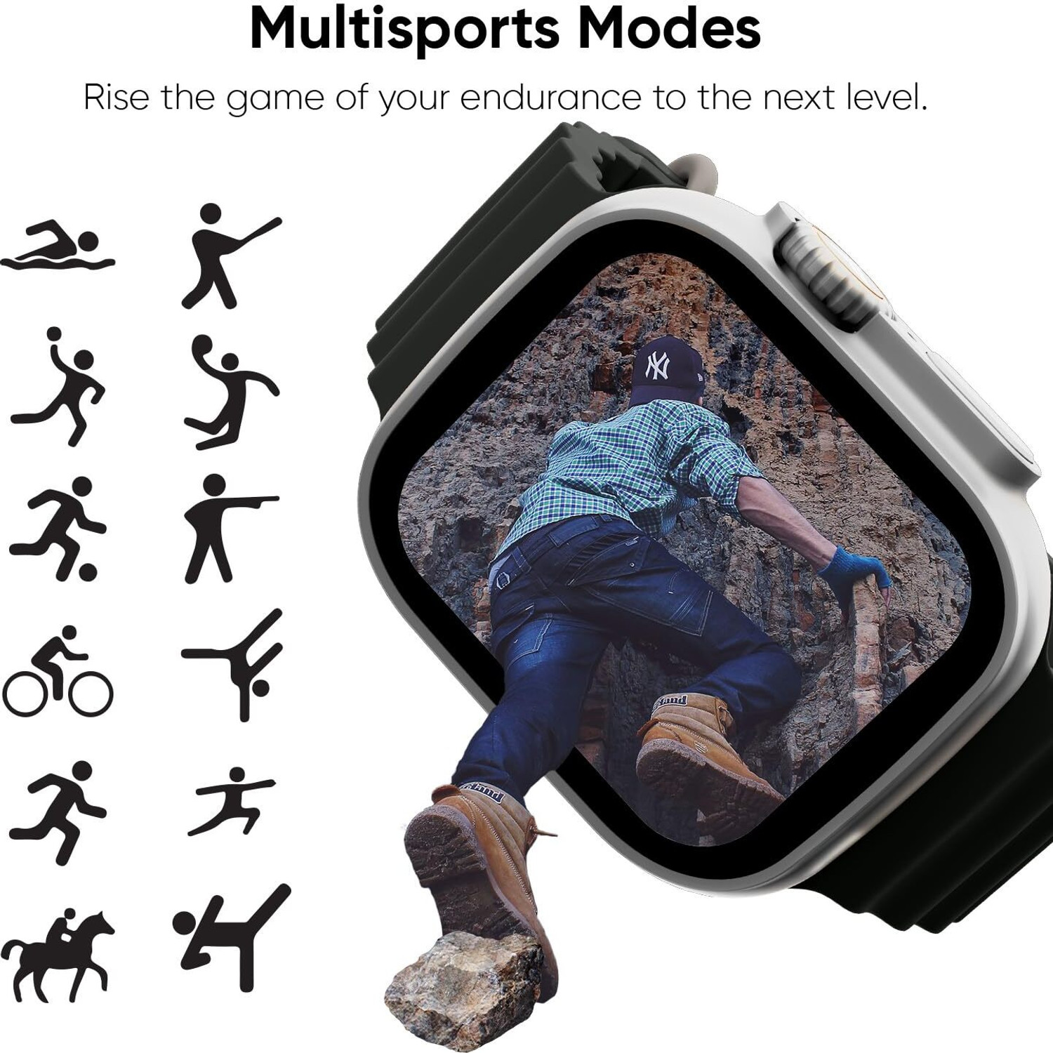 Image of Vaku Luxos Advanced Bluetooth Calling Watch with 1.99 inch HD Display, ECG & Fitness Tracker Smartwatch