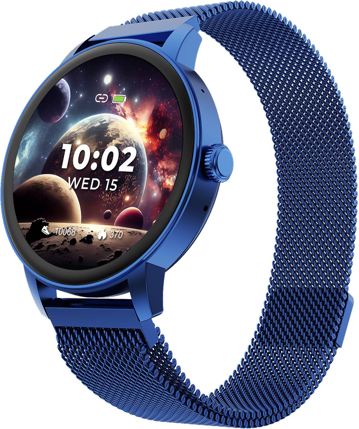 beatXP 1.30'' HD Display, BT Calling, Metal Magnetic Strap,Health Tracking, IP67 Smartwatch