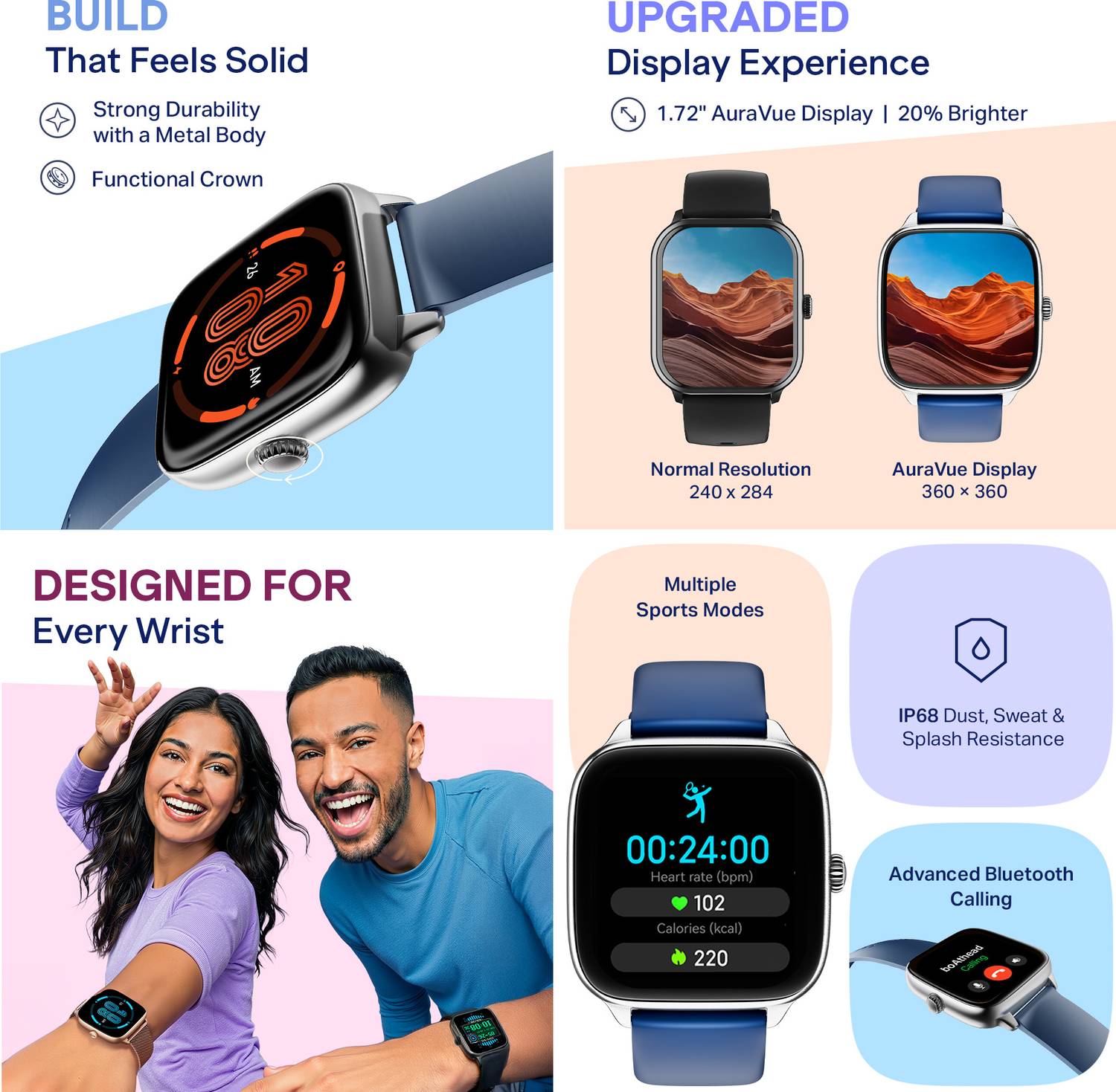 boAt Storm Verge 1.72 inch Smartwatch - Image 2