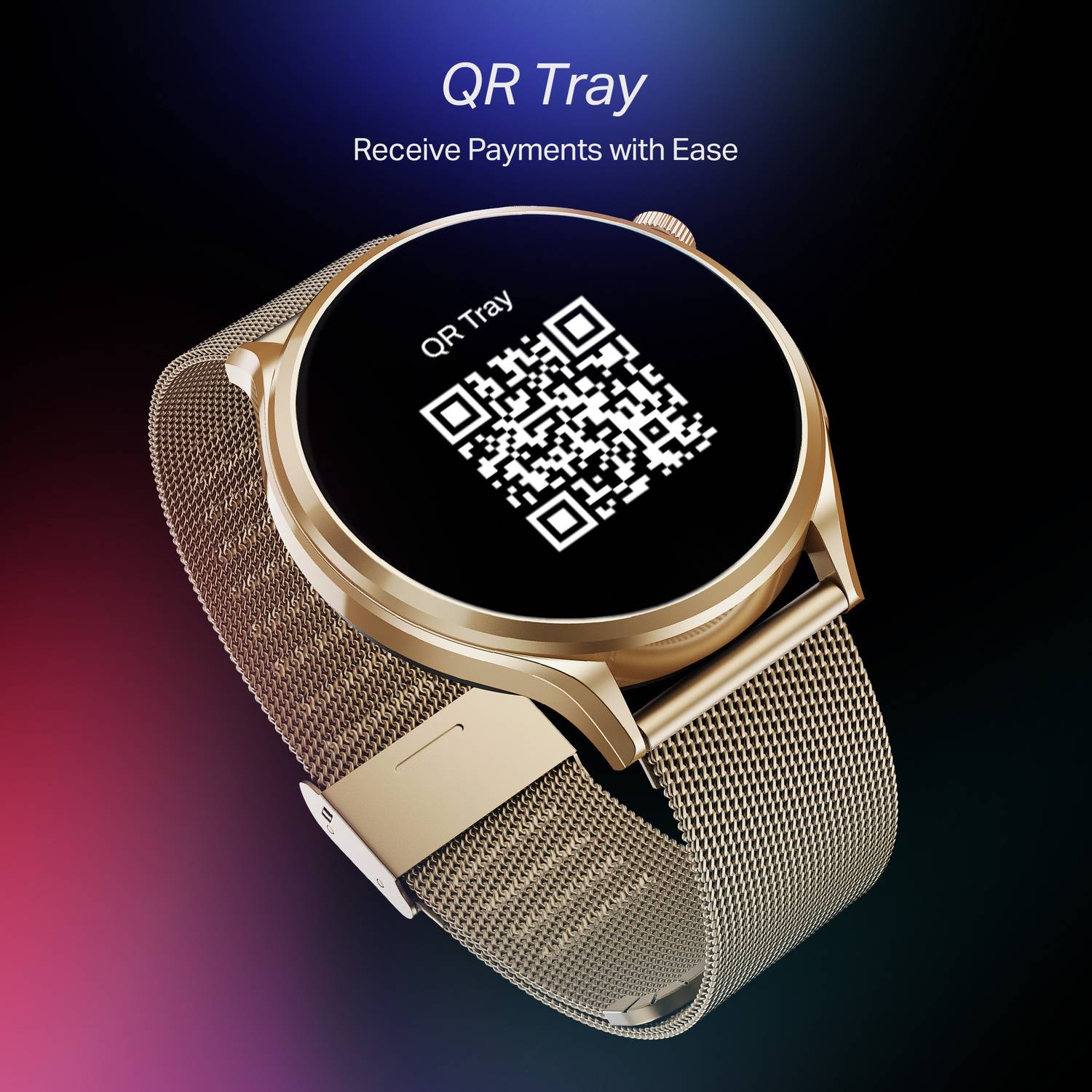 boAt Lunar Discovery Pro Smartwatch (Gold) - Image 4