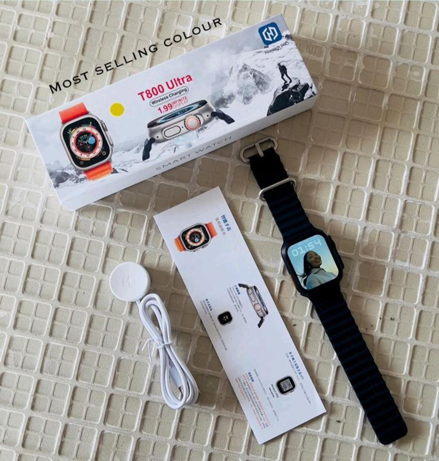 Image of Onikuma T800 BT watch 2in Big Screen Sunlight Proof Display Music Play Insta WA Notifier Smartwatch