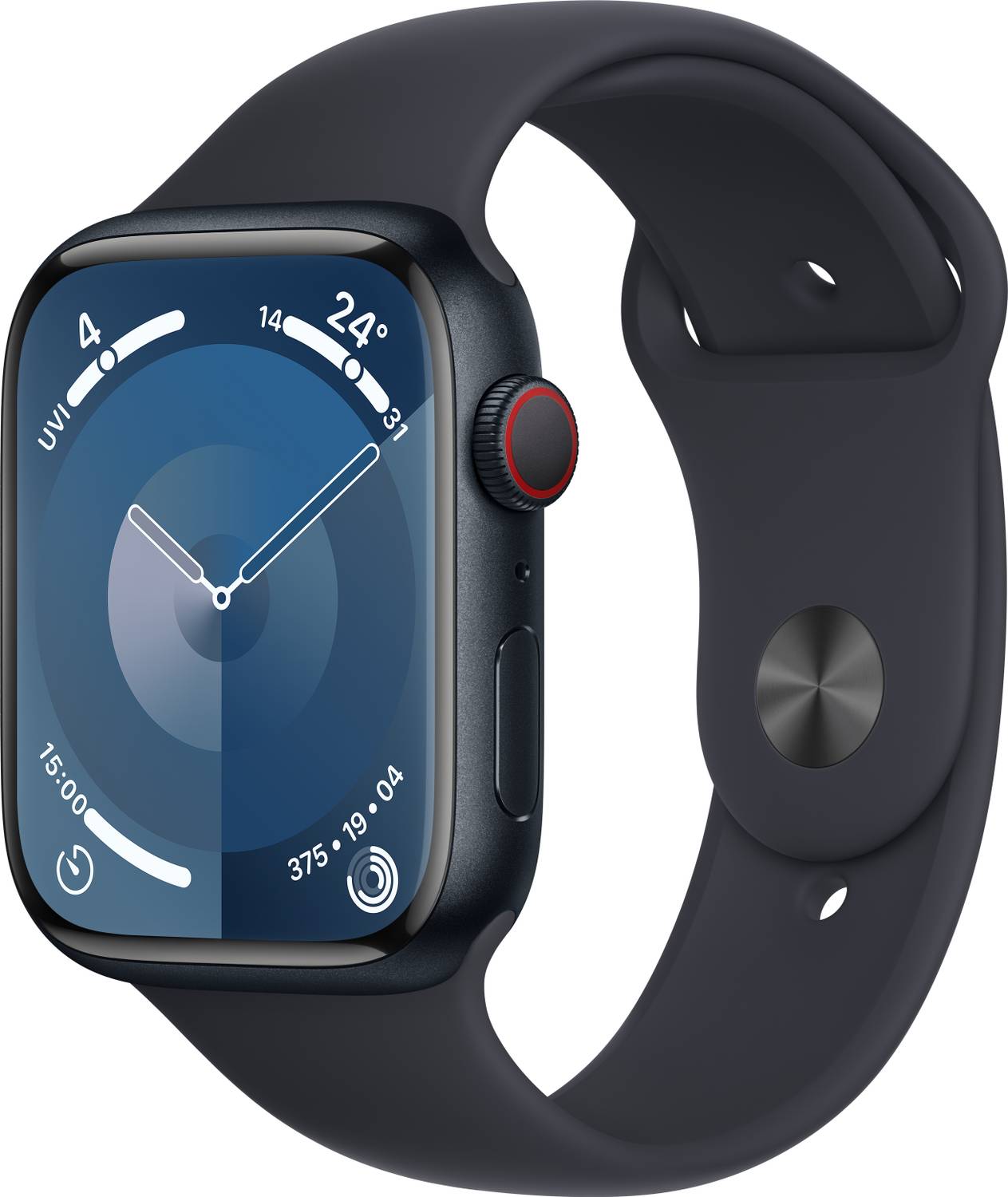 Apple Watch Series 9 GPS + Cellular 45mm Midnight Case & Midnight