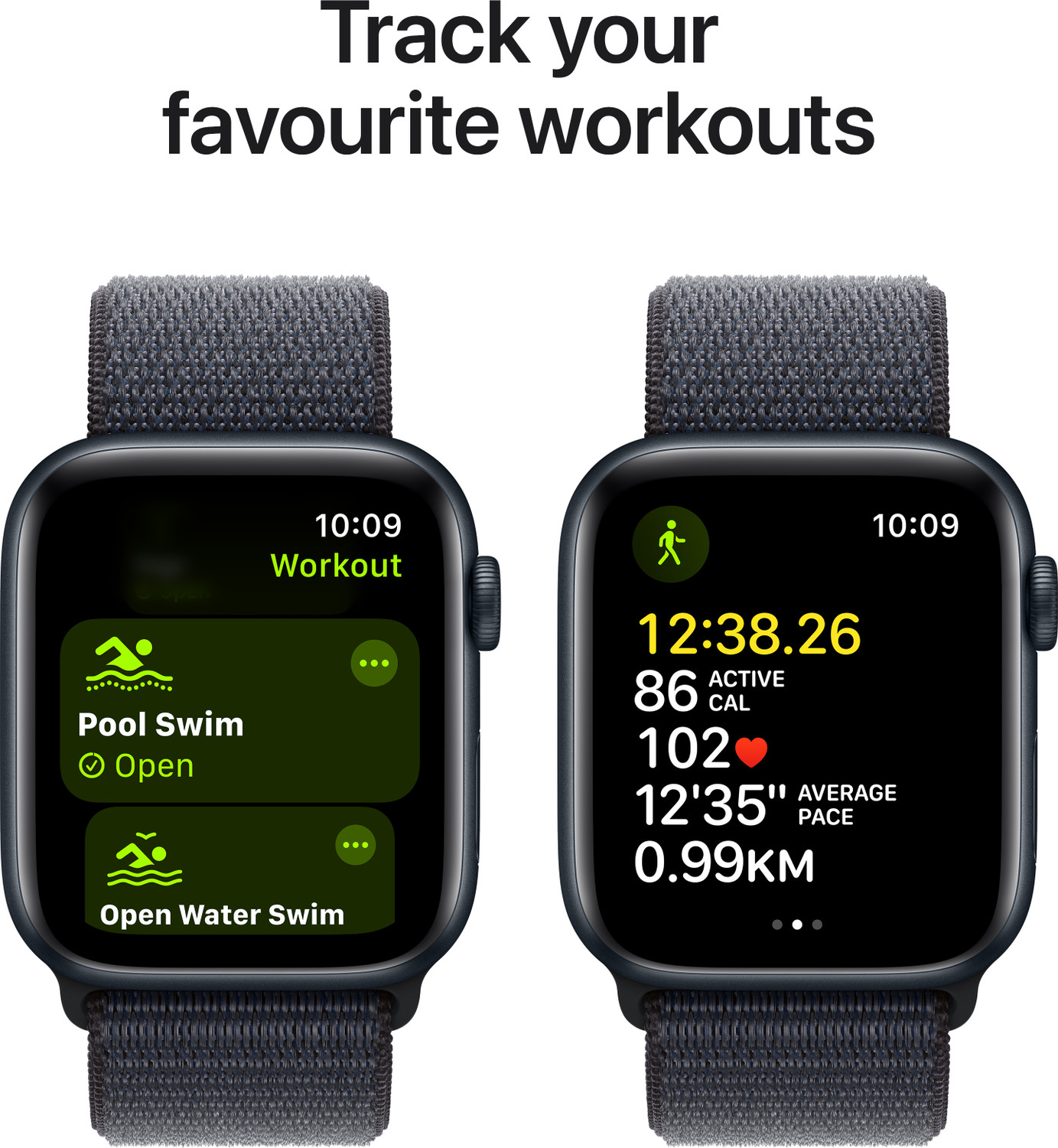 Image of Apple Watch SE GPS + Cellular 44mm Midnight Aluminium with Ink Sport Loop