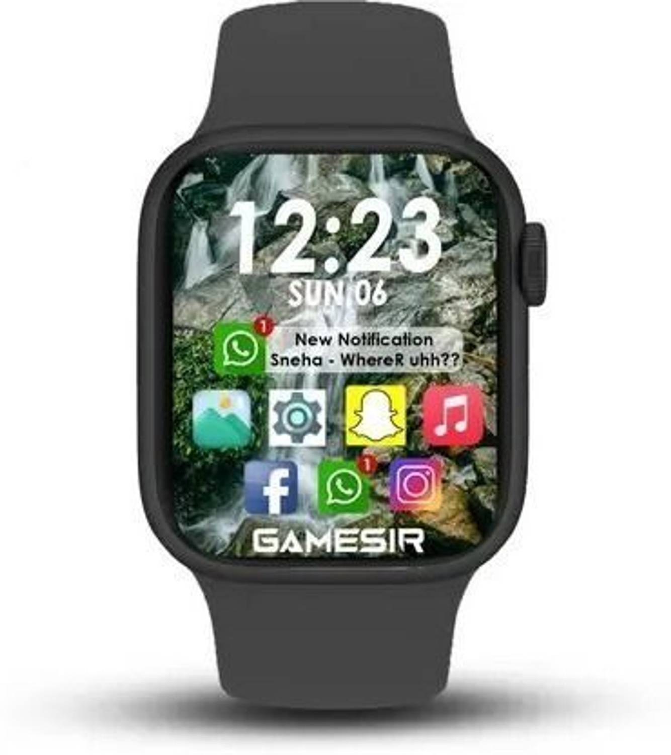 GameSir T55 Blk Bluetooth Calling Touch Watch with IP67 Waterproo