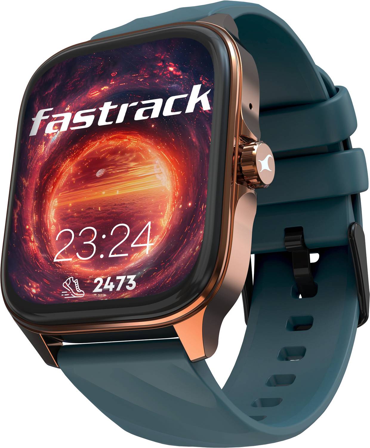 Fastrack Revoltt Pro-1.97'' Super AMOLED Display|AOD|Working Crown|BT Calling|Fast Charge Smartwatch