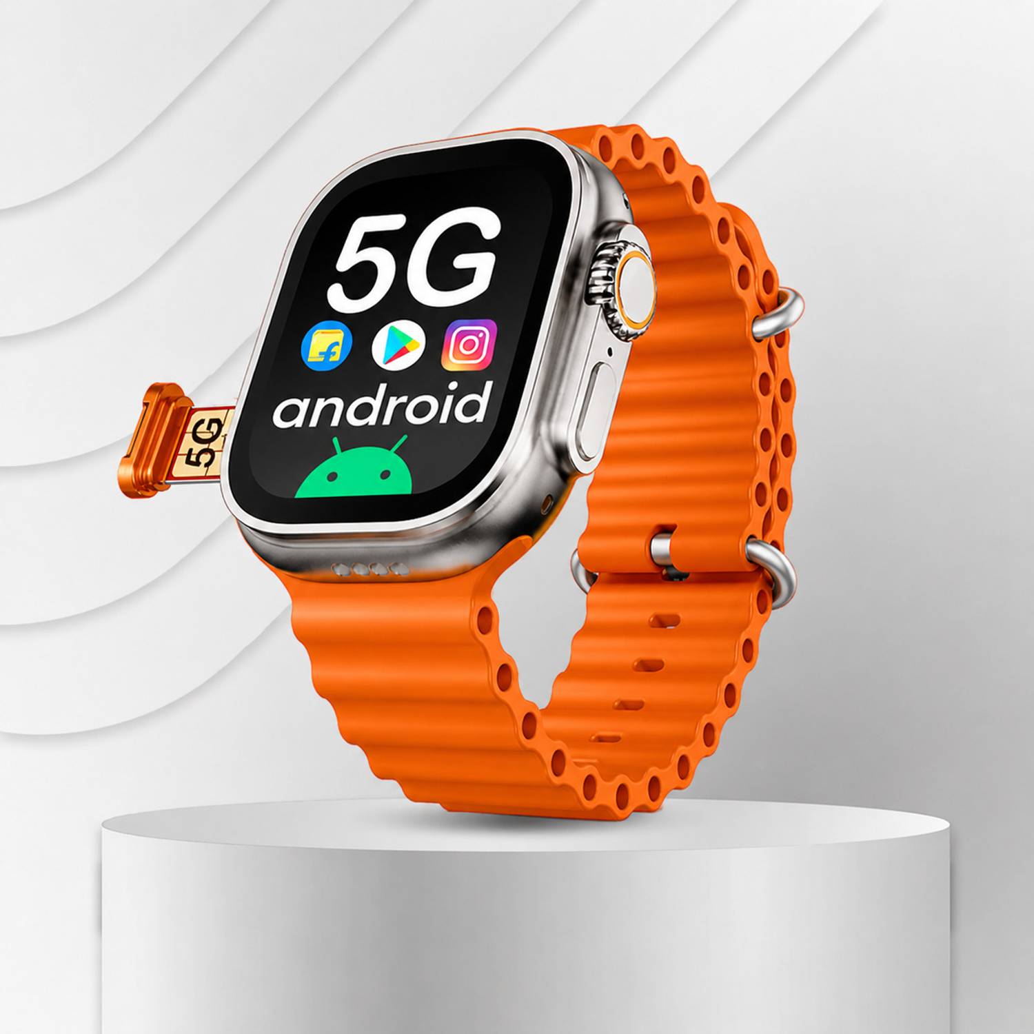 FOAMTECH Video Call/UPI/5G SIM/Wi-Fi/Fitness/Android OS/Play Store - Unlimited Apps/GPS Smartwatch - Image 5