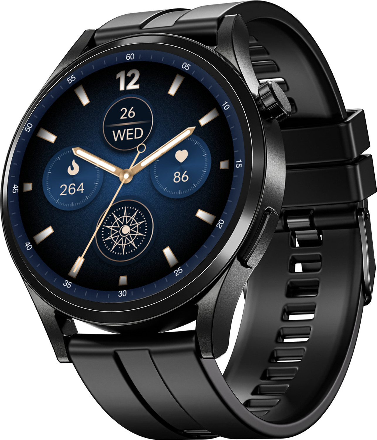 Image of boAt Chrome Horizon, 1.51 inch(3.83cm) Metal body, AMOLED Display, Video Watch Faces Smartwatch